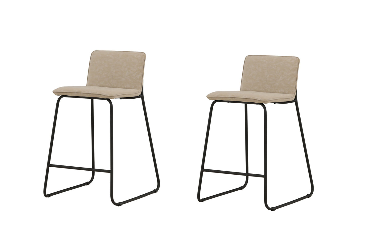 2er-Set Barhocker Bisbee - Beige-Barhocker-Venture Home-le canapé