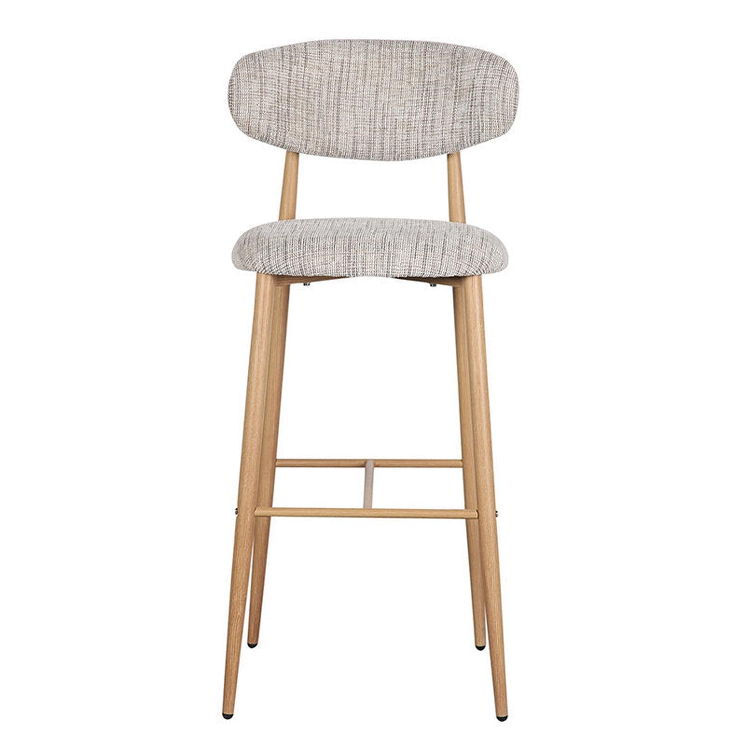 2er-Set Barhocker Japandi - Grau-Barhocker-Pole to Pole-le canapé