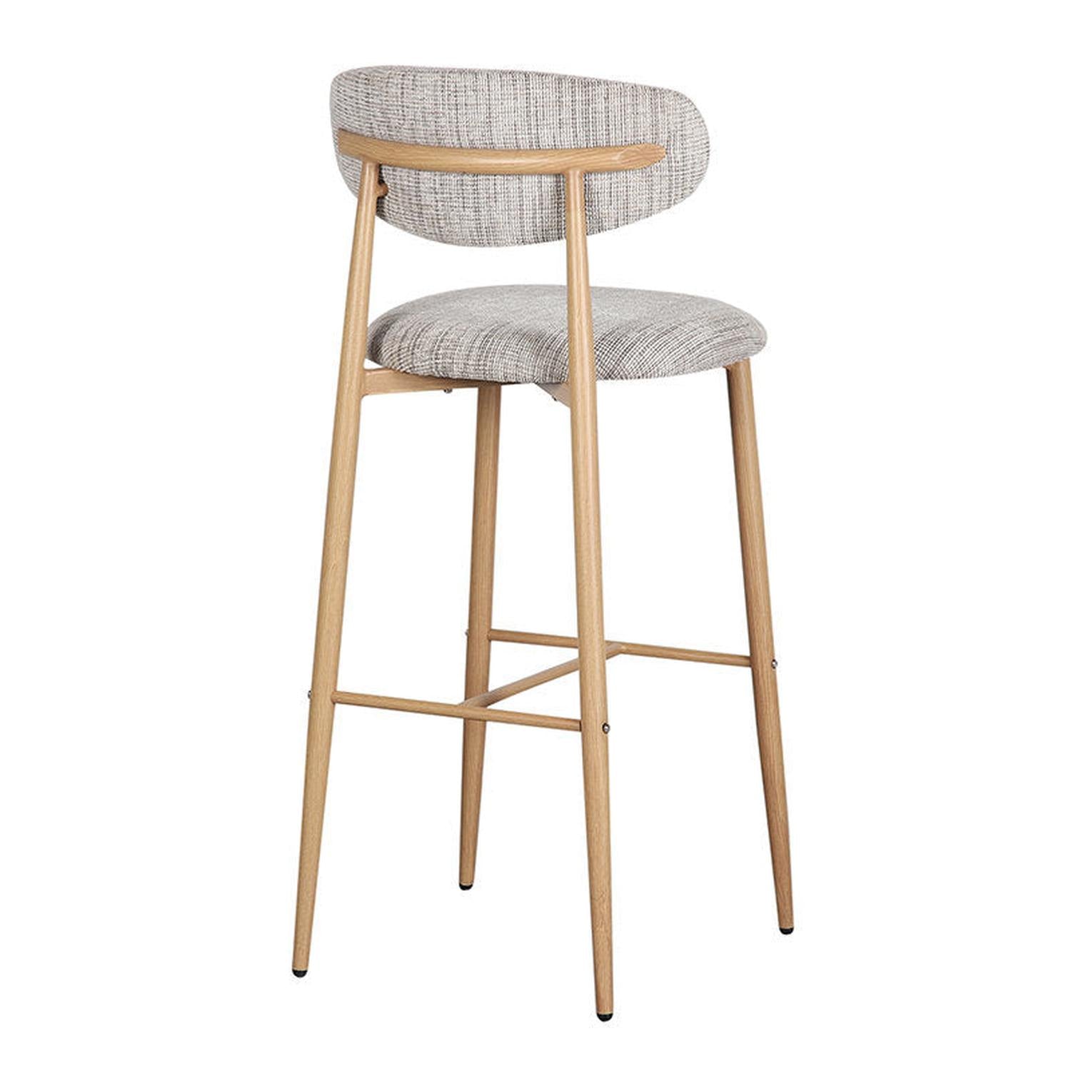 2er-Set Barhocker Japandi - Grau-Barhocker-Pole to Pole-le canapé