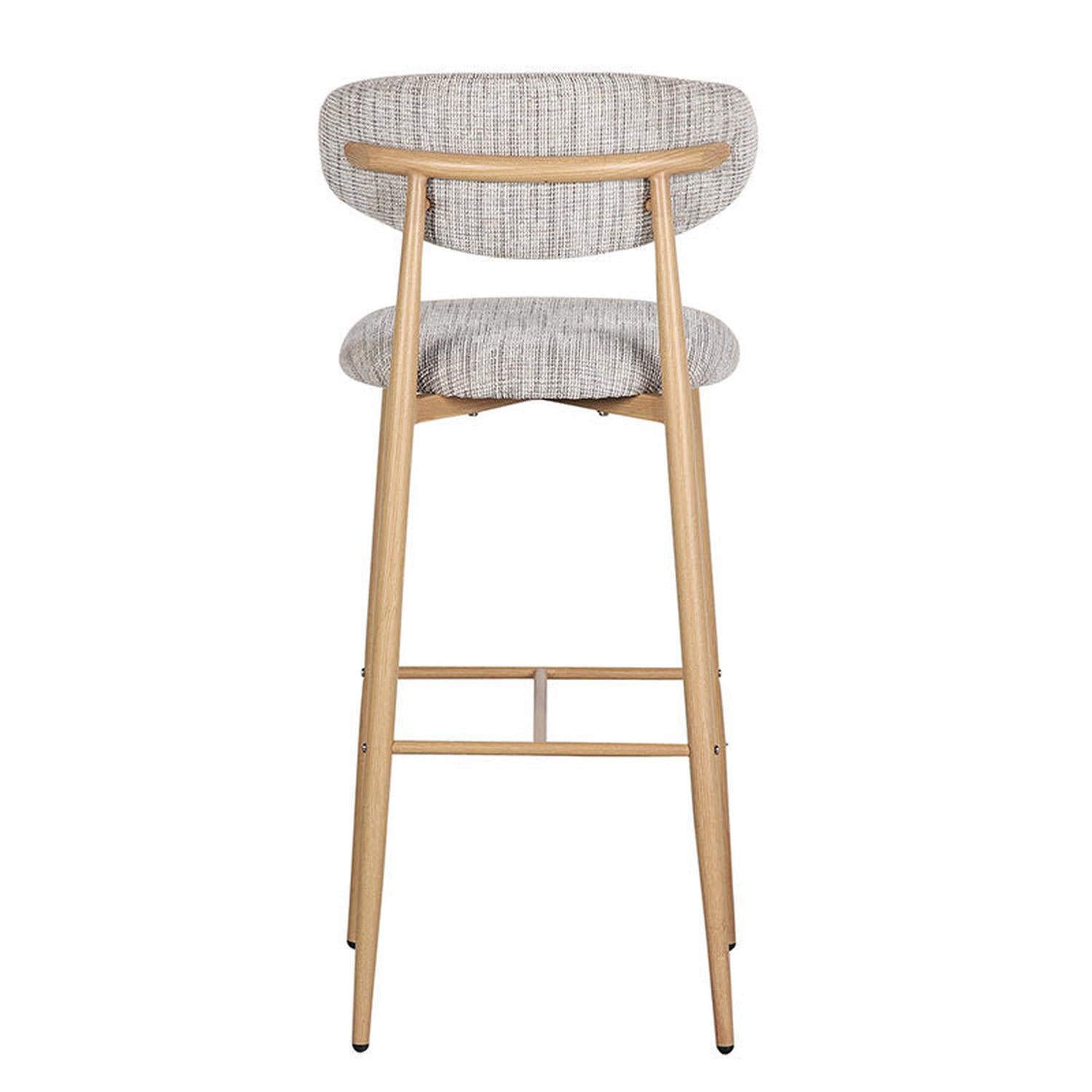 2er-Set Barhocker Japandi - Grau-Barhocker-Pole to Pole-le canapé