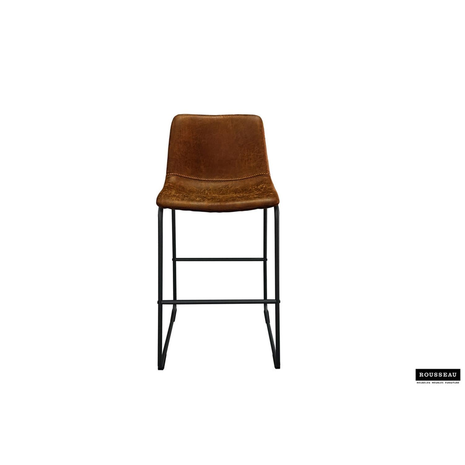 2er-Set Barhocker Mancia - Cognac-Barhocker-Rousseau-le canapé