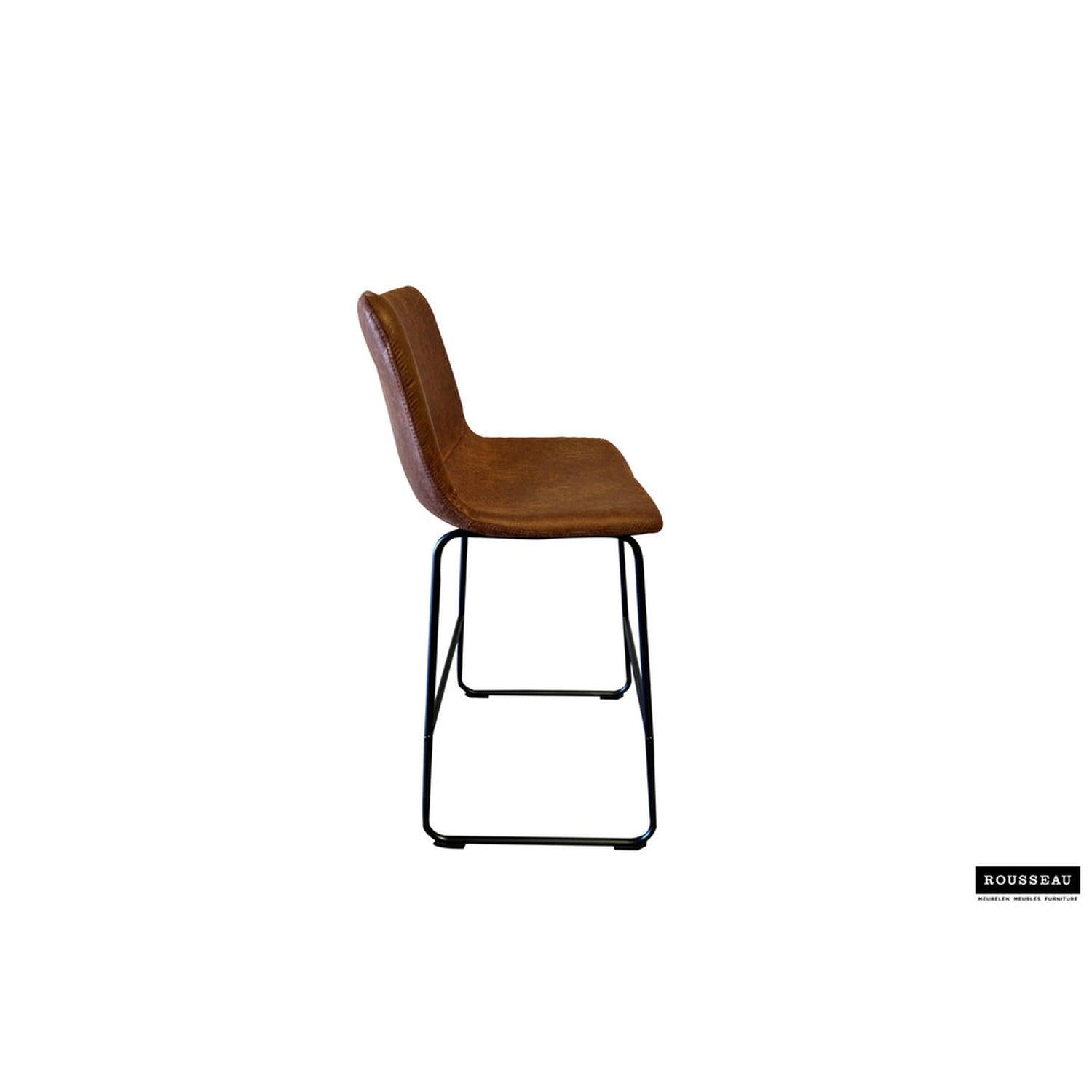 2er-Set Barhocker Mancia - Cognac-Barhocker-Rousseau-le canapé