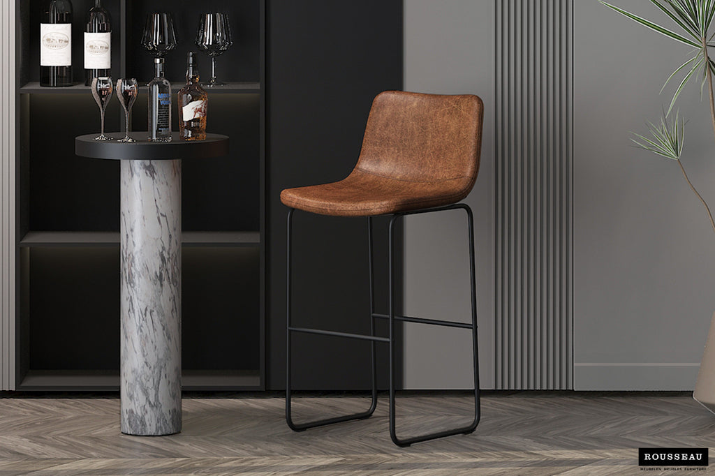 2er-Set Barhocker Mancia - Hellbraun-Barhocker-Rousseau-le canapé