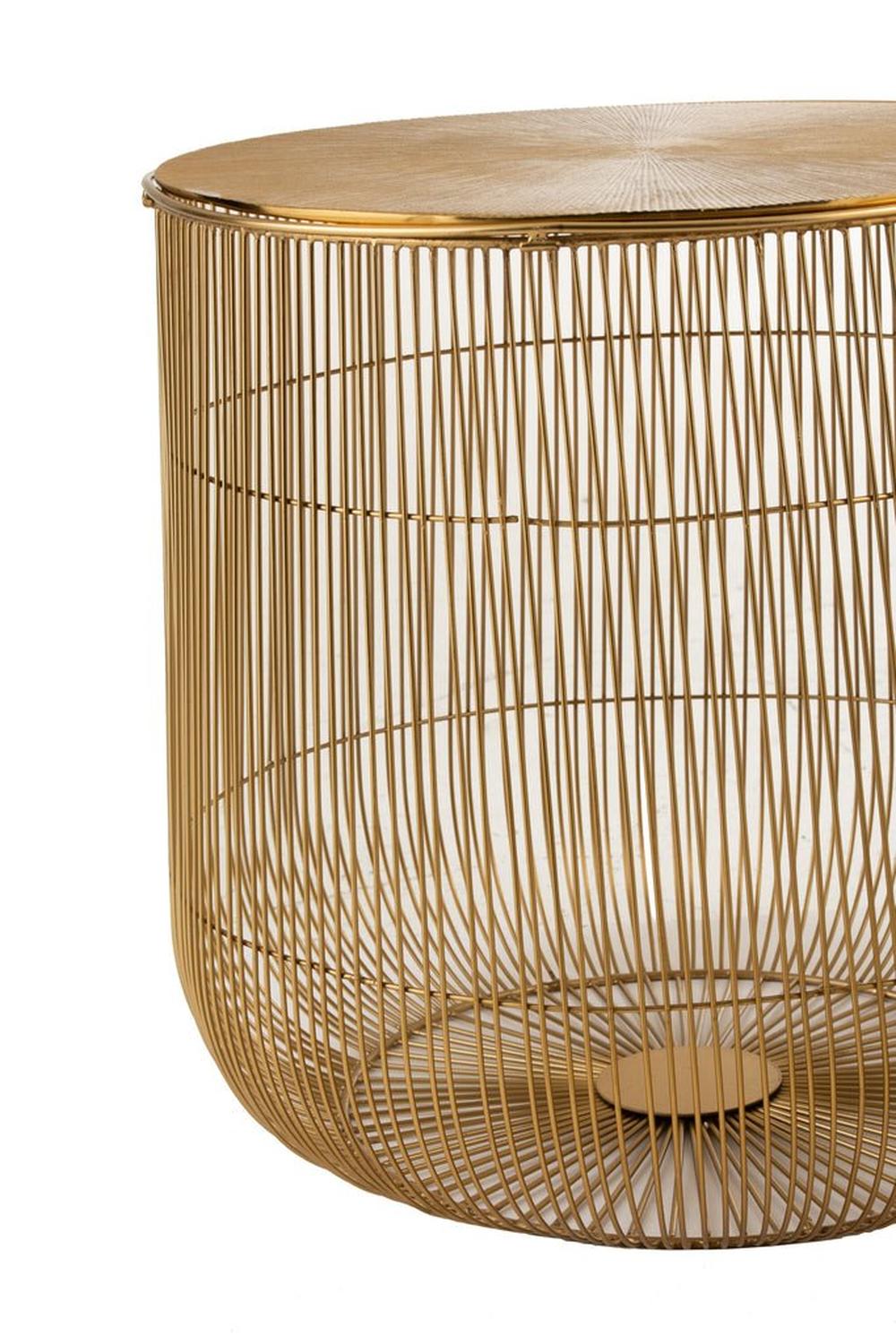 2er - Set Beistelltische rund Ø47cm - Gold5415203979858Beistelltisch