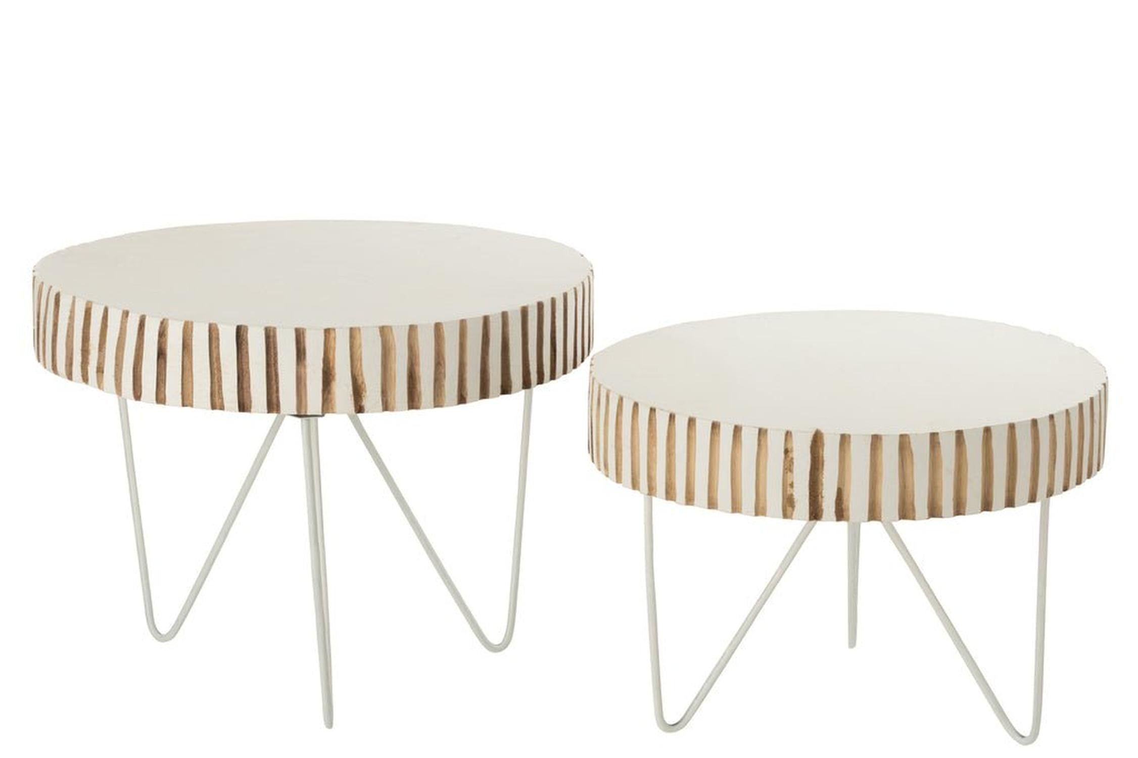 2er - Set Beistelltische Ying - Weiß5400924313500Beistelltisch