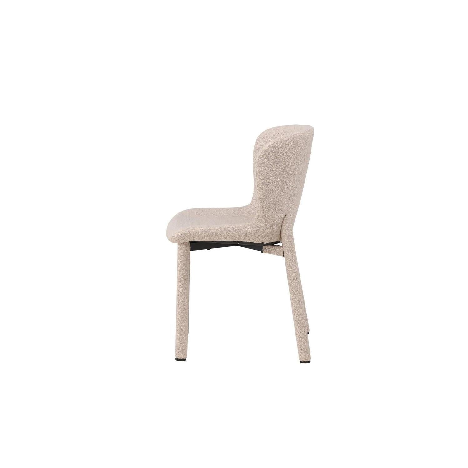 2er-Set Bouclé-Polsterstühle Astoria - Beige-Polsterstühle-Venture Home-le canapé
