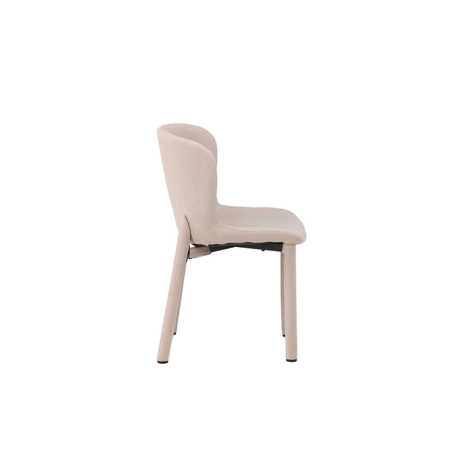 2er-Set Bouclé-Polsterstühle Astoria - Beige-Polsterstühle-Venture Home-le canapé
