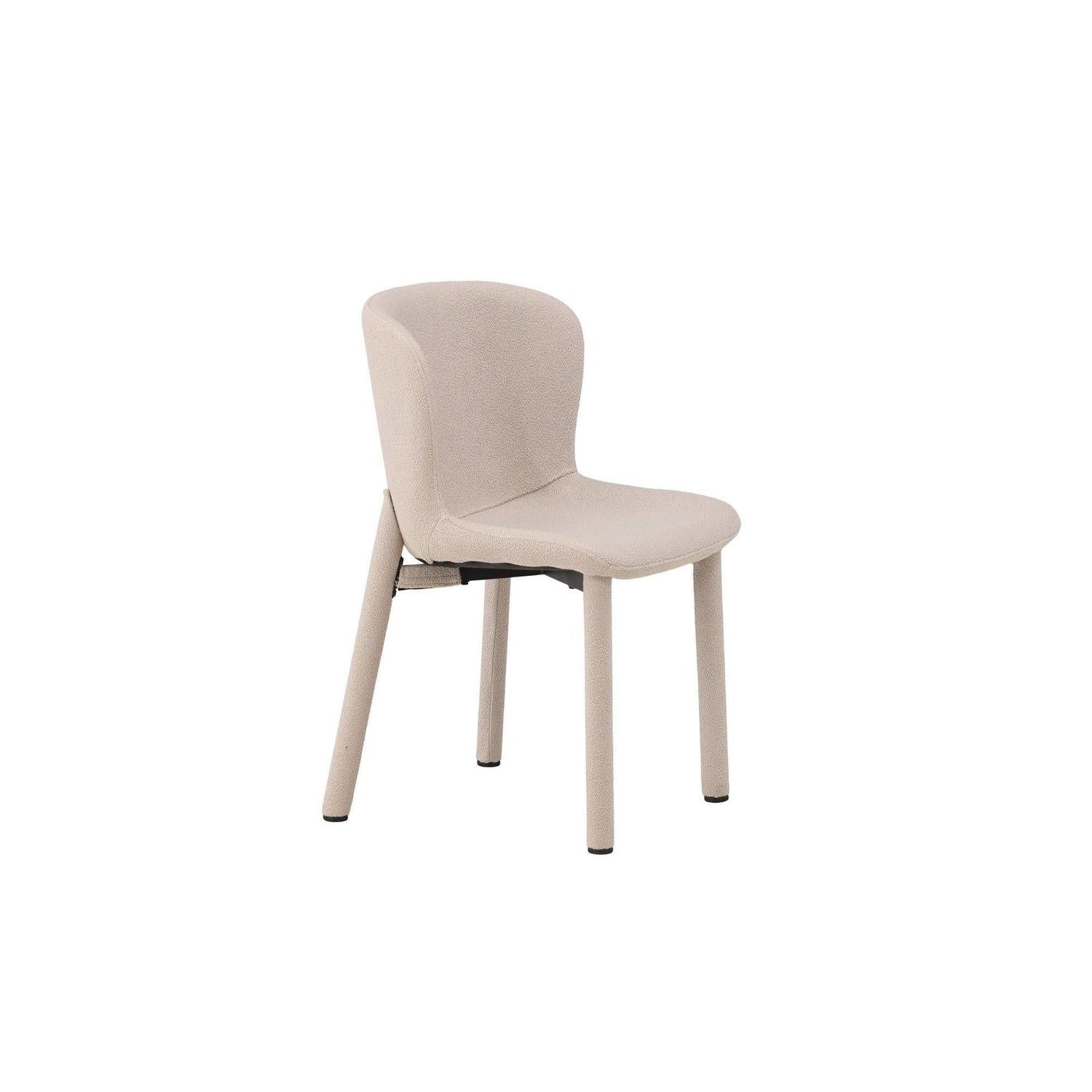 2er-Set Bouclé-Polsterstühle Astoria - Beige-Polsterstühle-Venture Home-le canapé