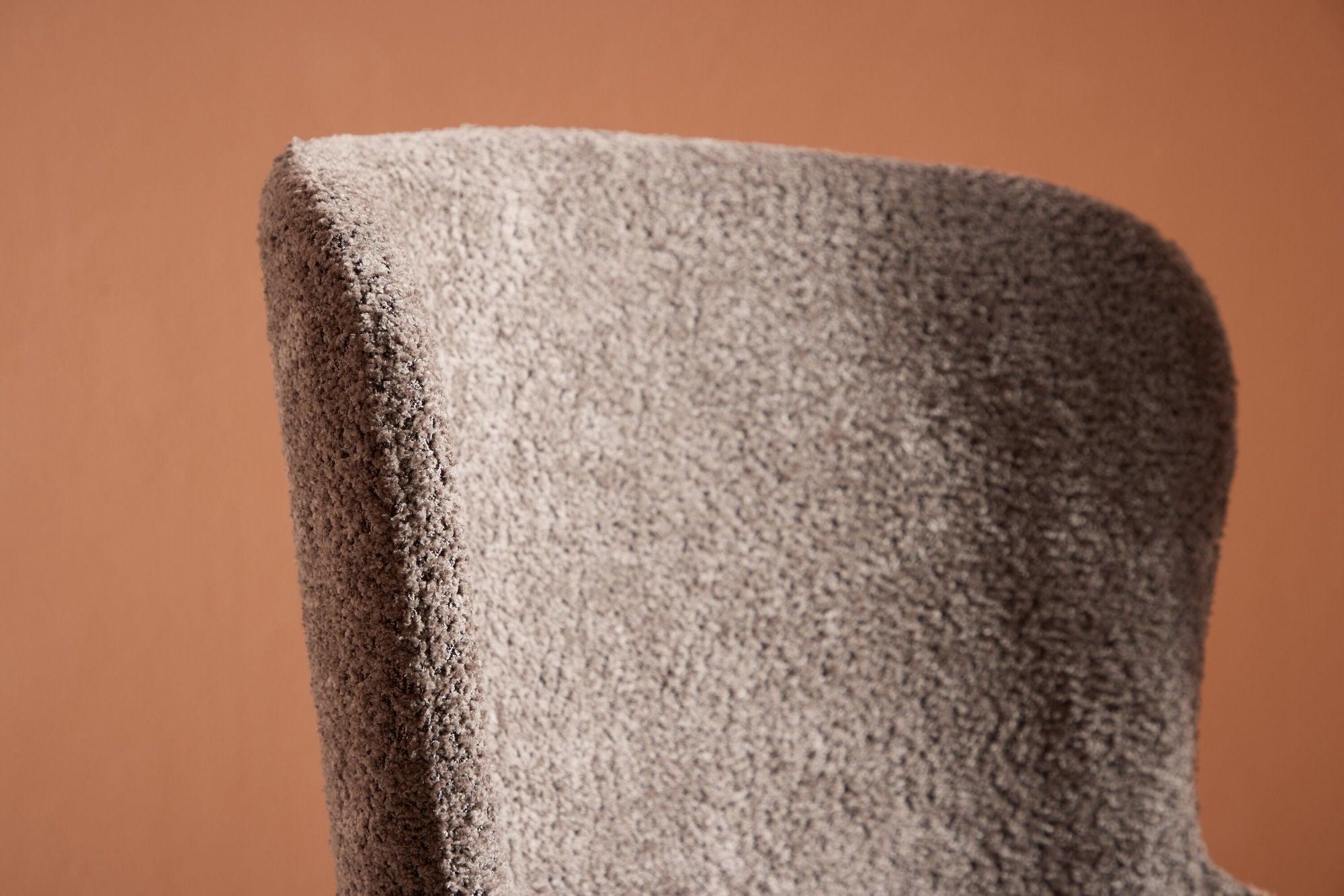 2er - Set Bouclé - Polsterstühle Astoria - Braun7340220833594Polsterstühle