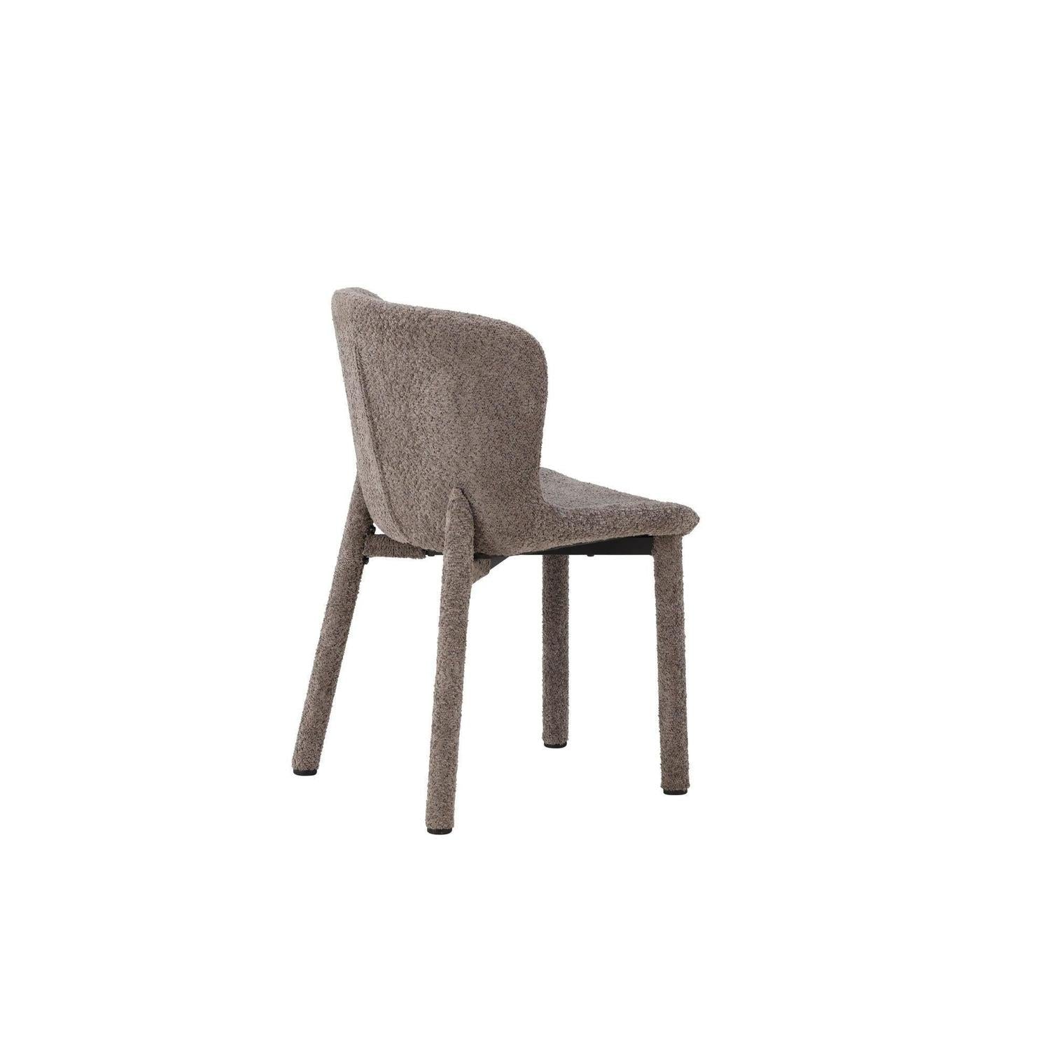 2er - Set Bouclé - Polsterstühle Astoria - Braun7340220833594Polsterstühle