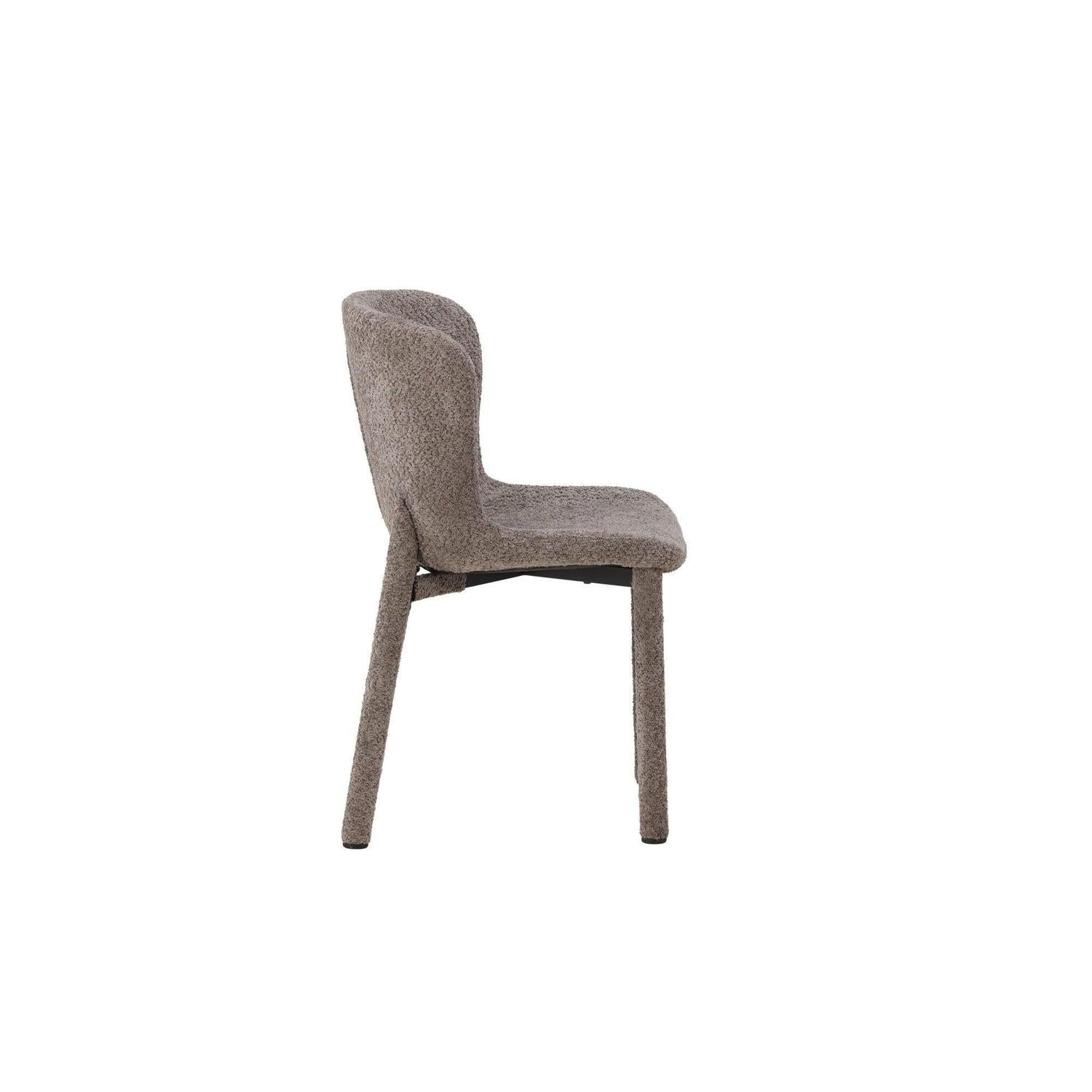 2er - Set Bouclé - Polsterstühle Astoria - Braun7340220833594Polsterstühle