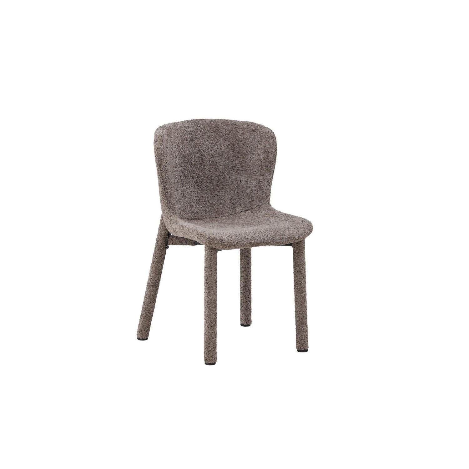2er - Set Bouclé - Polsterstühle Astoria - Braun7340220833594Polsterstühle