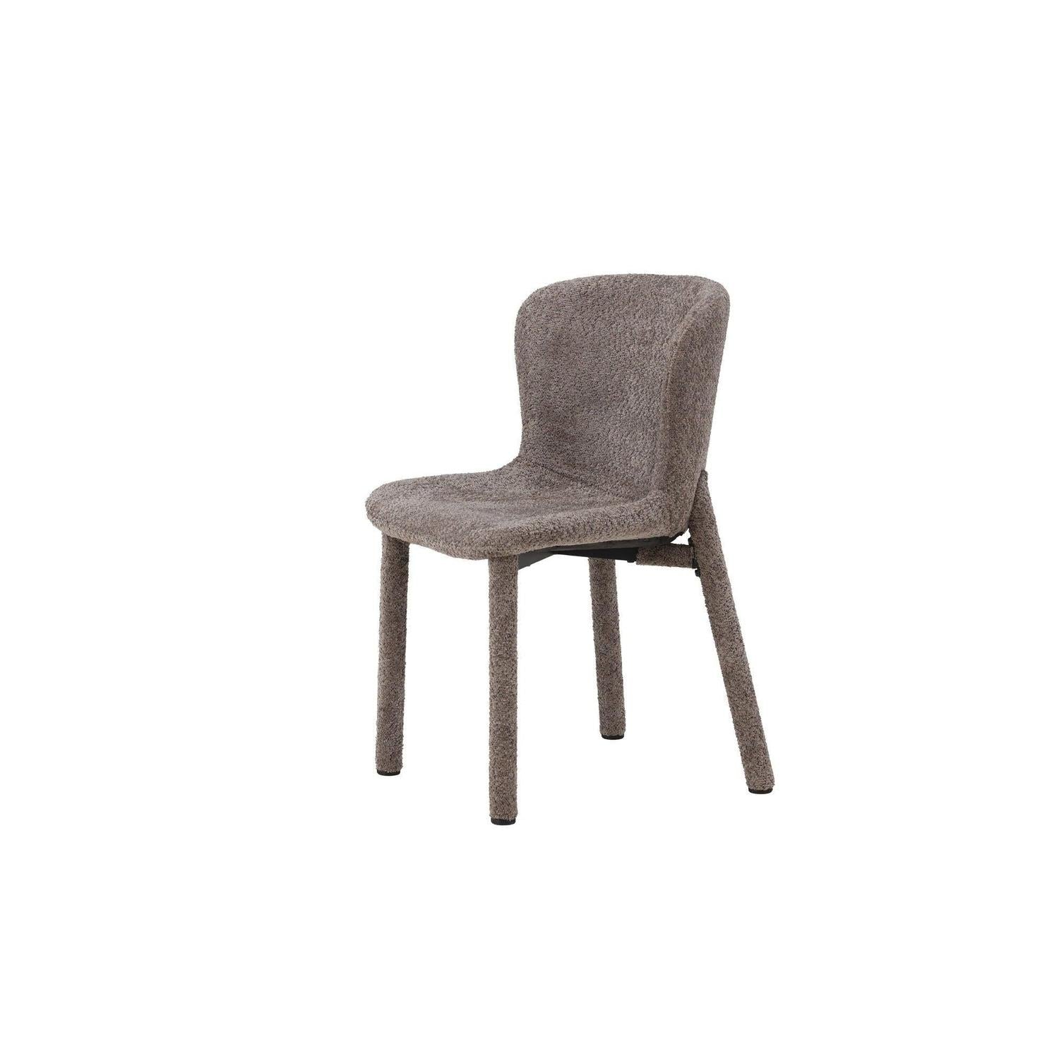 2er - Set Bouclé - Polsterstühle Astoria - Braun7340220833594Polsterstühle