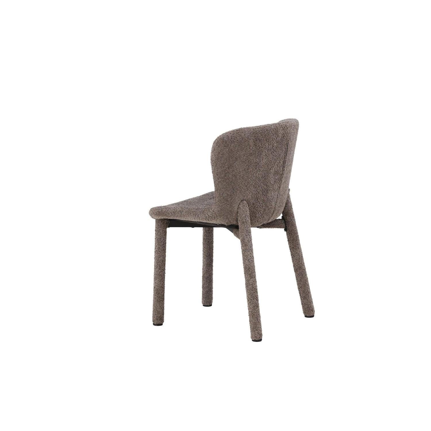 2er - Set Bouclé - Polsterstühle Astoria - Braun7340220833594Polsterstühle