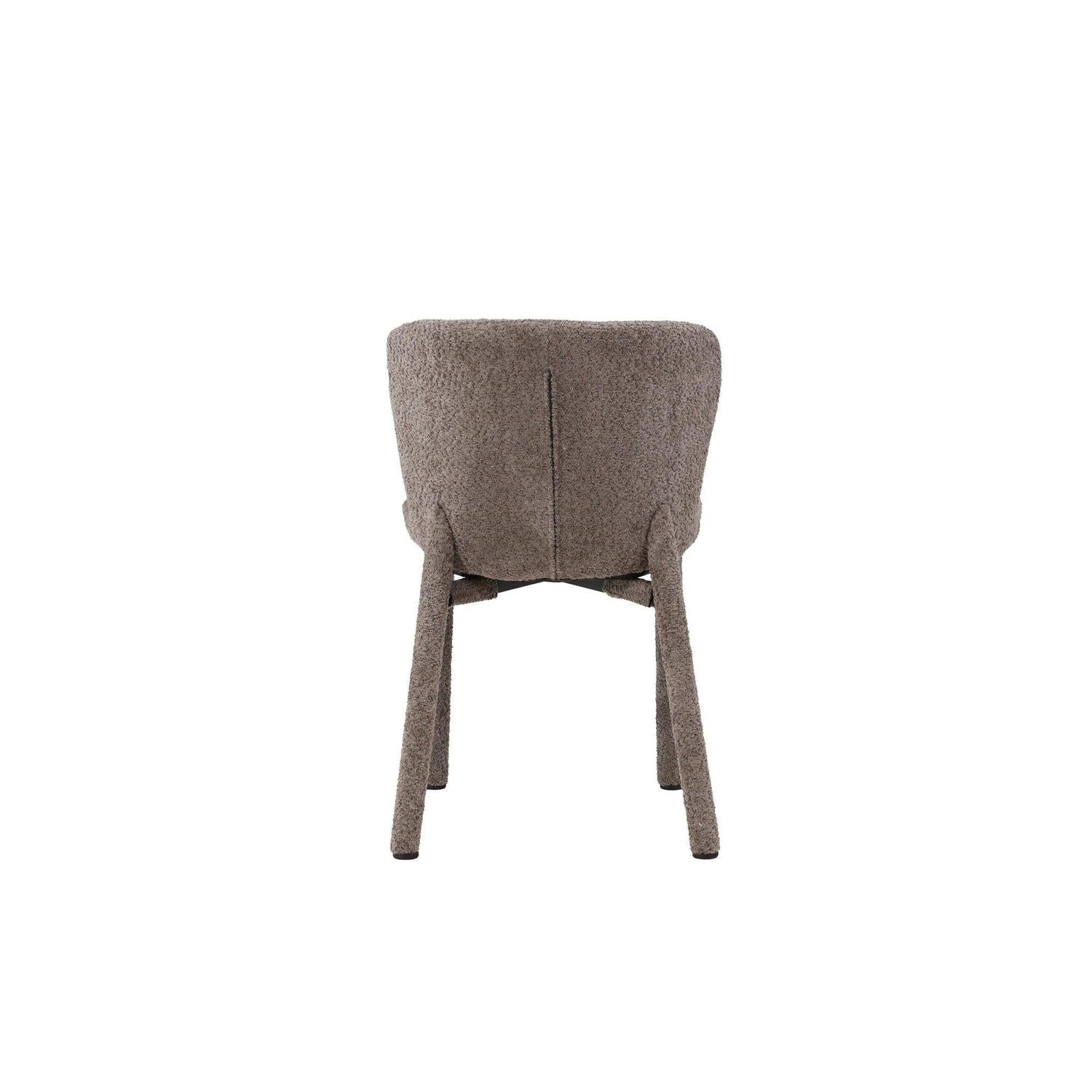 2er - Set Bouclé - Polsterstühle Astoria - Braun7340220833594Polsterstühle