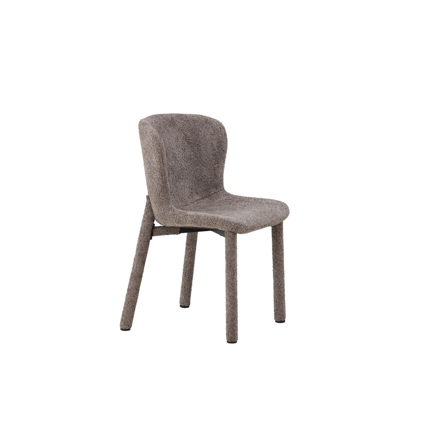 2er - Set Bouclé - Polsterstühle Astoria - Braun7340220833594Polsterstühle