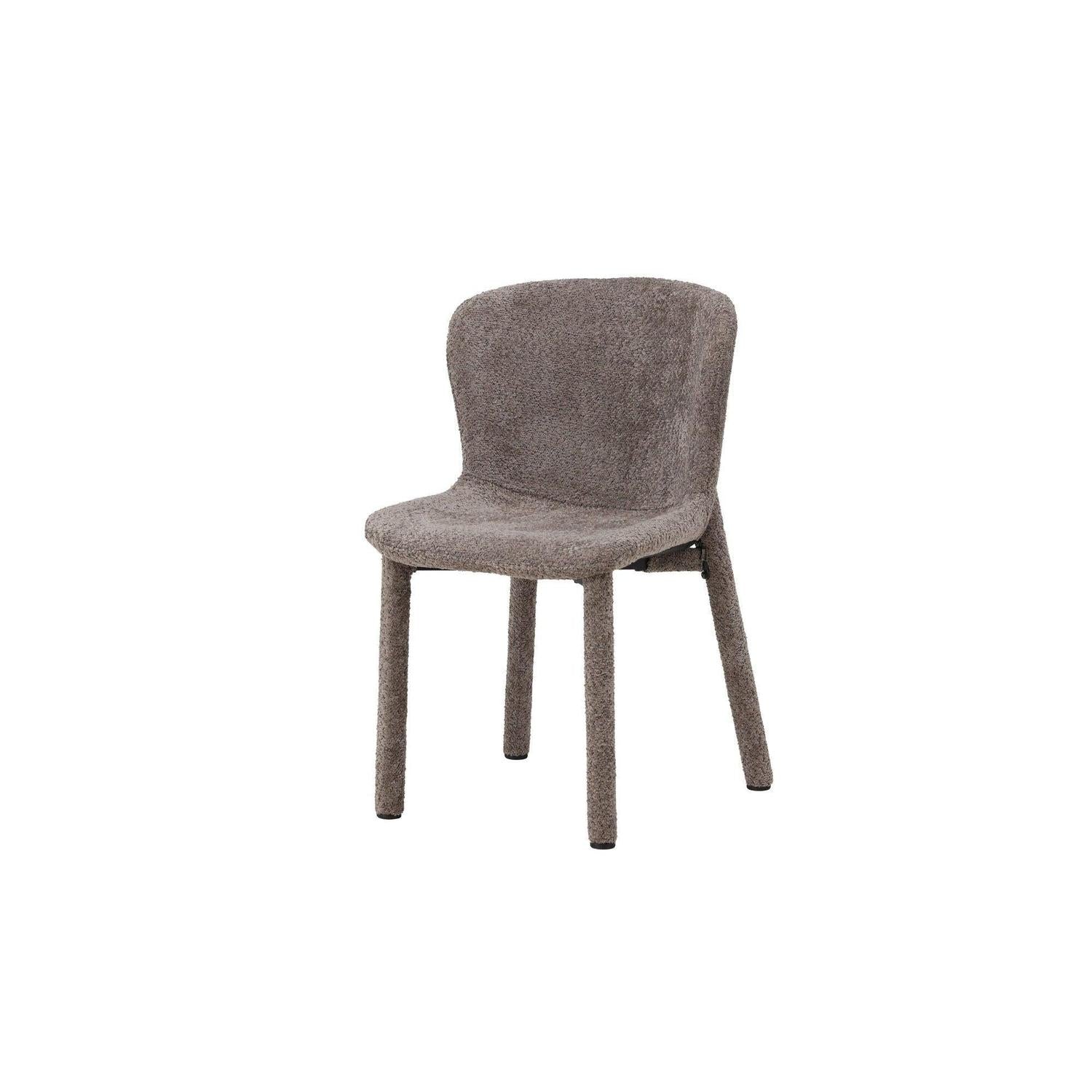 2er - Set Bouclé - Polsterstühle Astoria - Braun7340220833594Polsterstühle