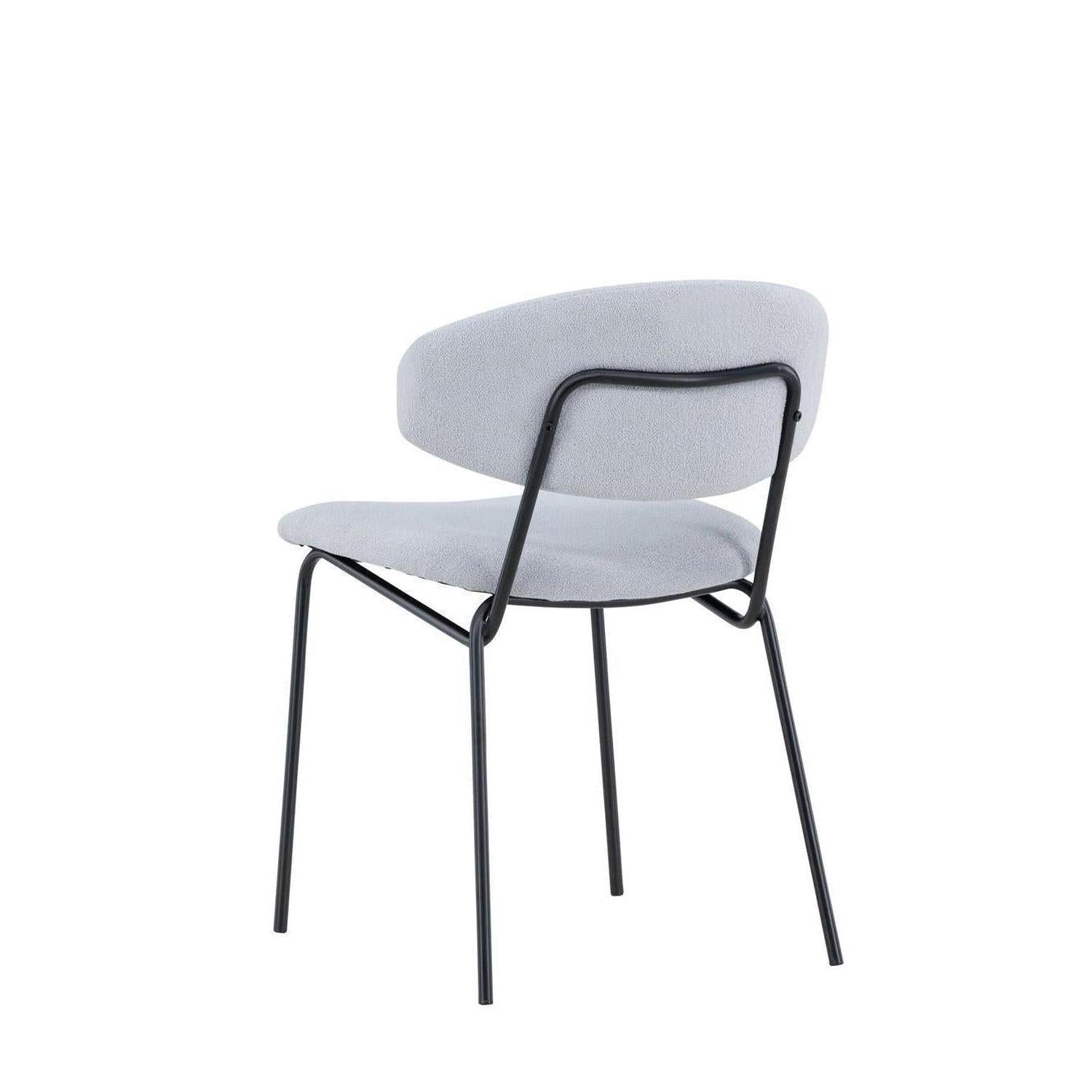 2er-Set Bouclé-Polsterstühle Chico - Hellblau-Polsterstühle-Venture Home-le canapé