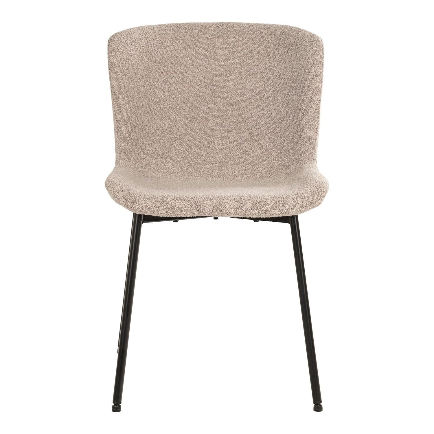 2er-Set Bouclé-Polsterstühle Maceda - Beige-Polsterstühle-House Nordic-le canapé