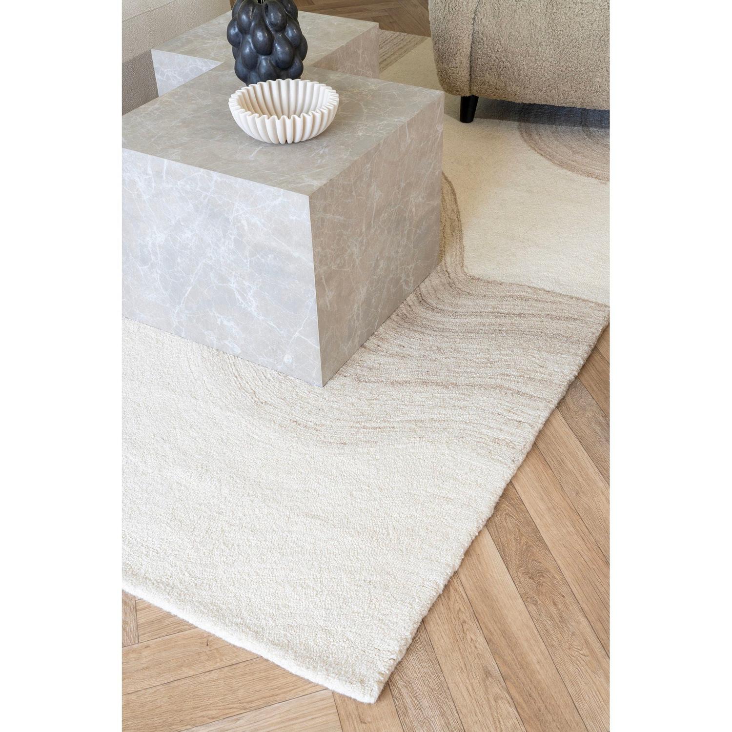 2er-Set Couchtische Prag in Marmoroptik - Beige-Couchtische-House Nordic-le canapé