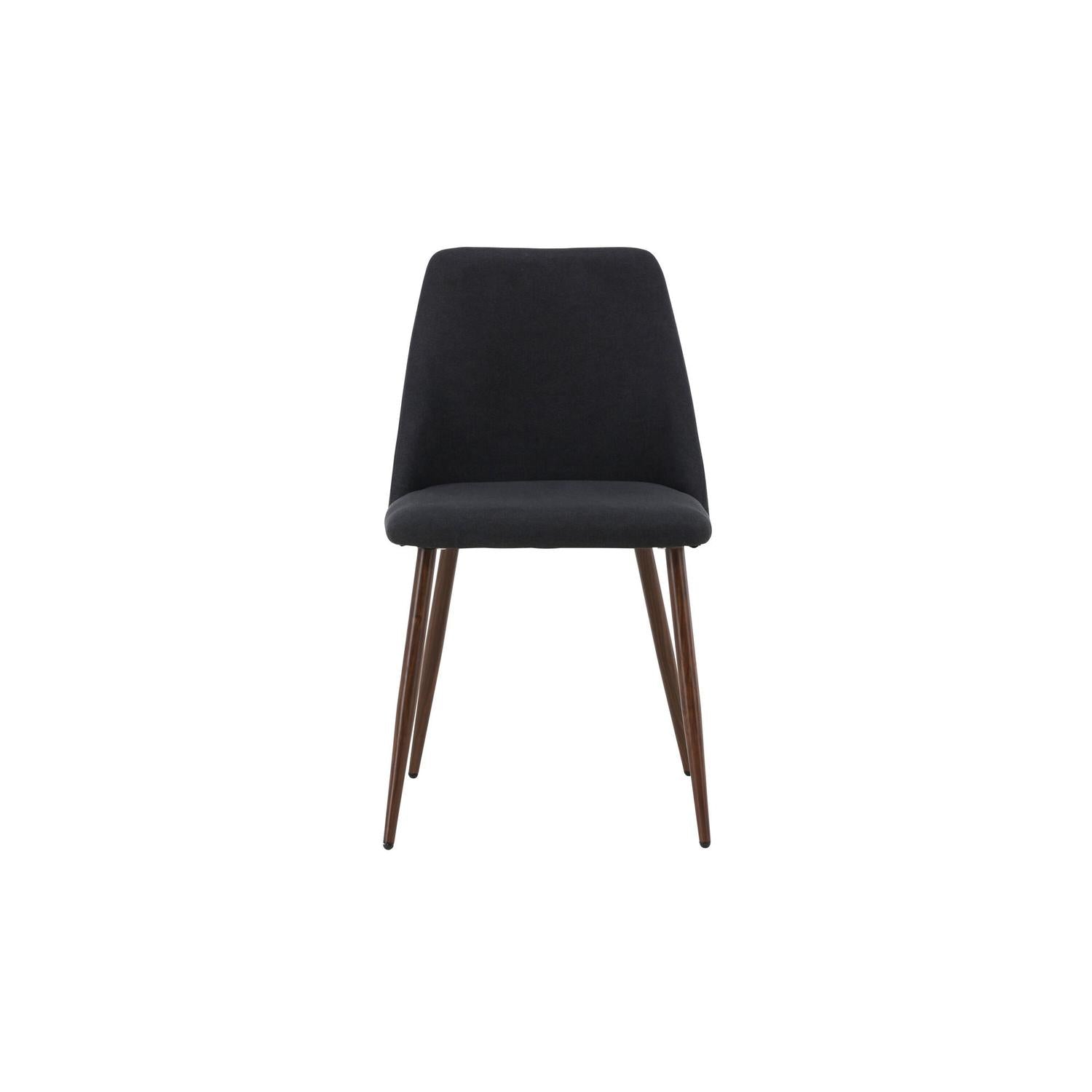 2er-Set Esszimmerstuhl Night aus Leinen - Schwarz-Esszimmerstuhl-Venture Home-le canapé