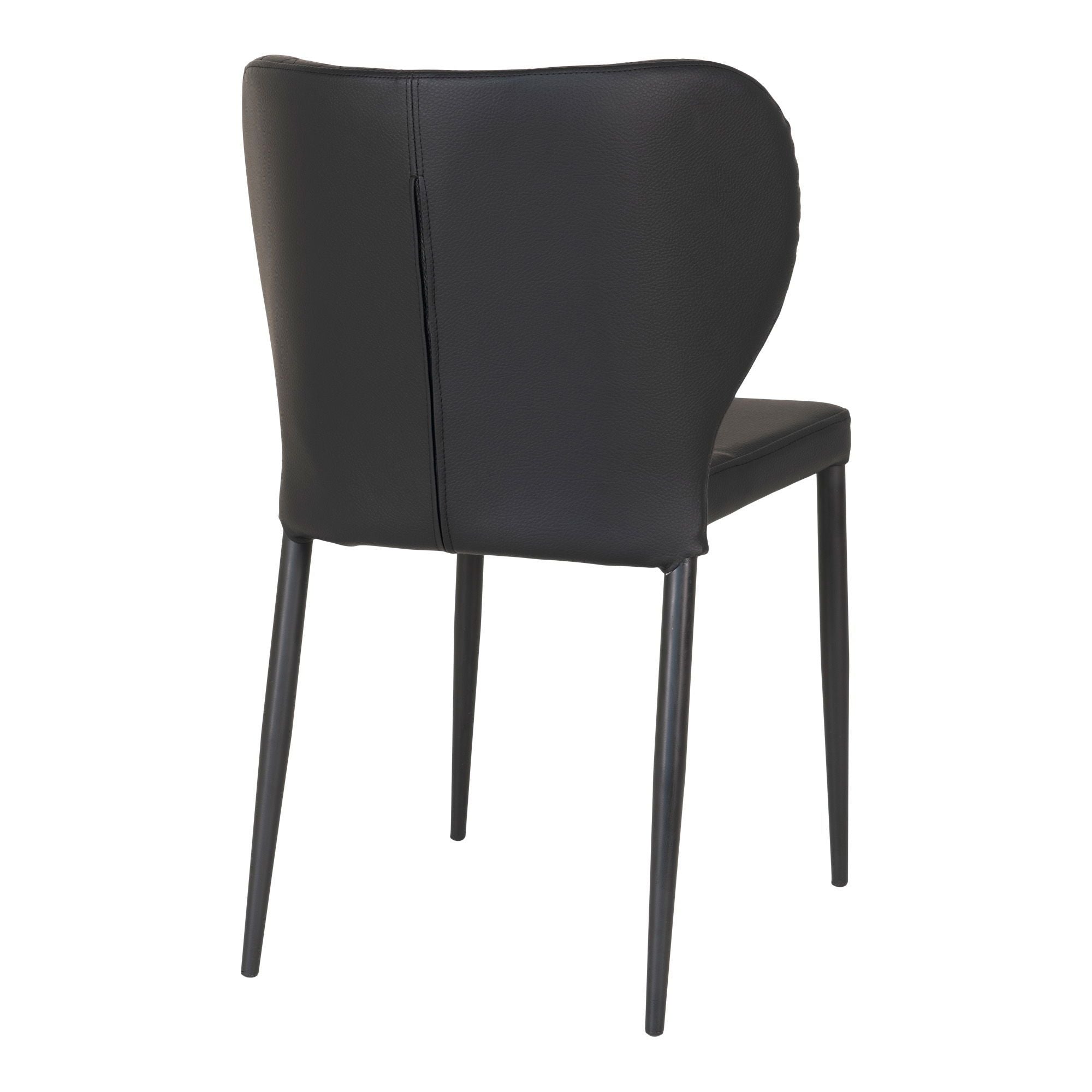2er - Set Esszimmerstuhl Pisa aus Kunstleder - SchwarzEsszimmerstuhl