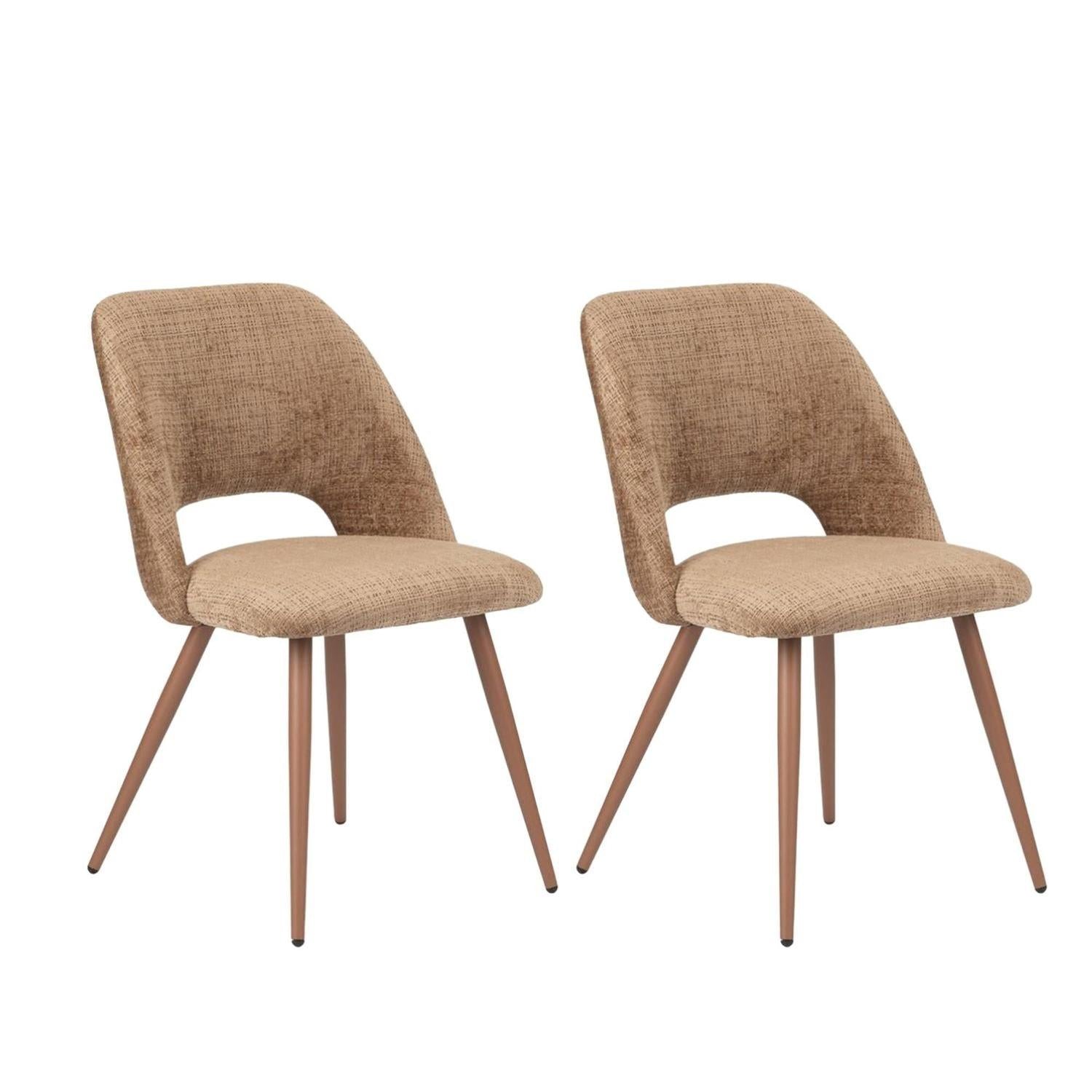 2er-Set Esszimmerstühle Arc - Karamell-Esszimmerstühle-Pole To Pole-le canapé