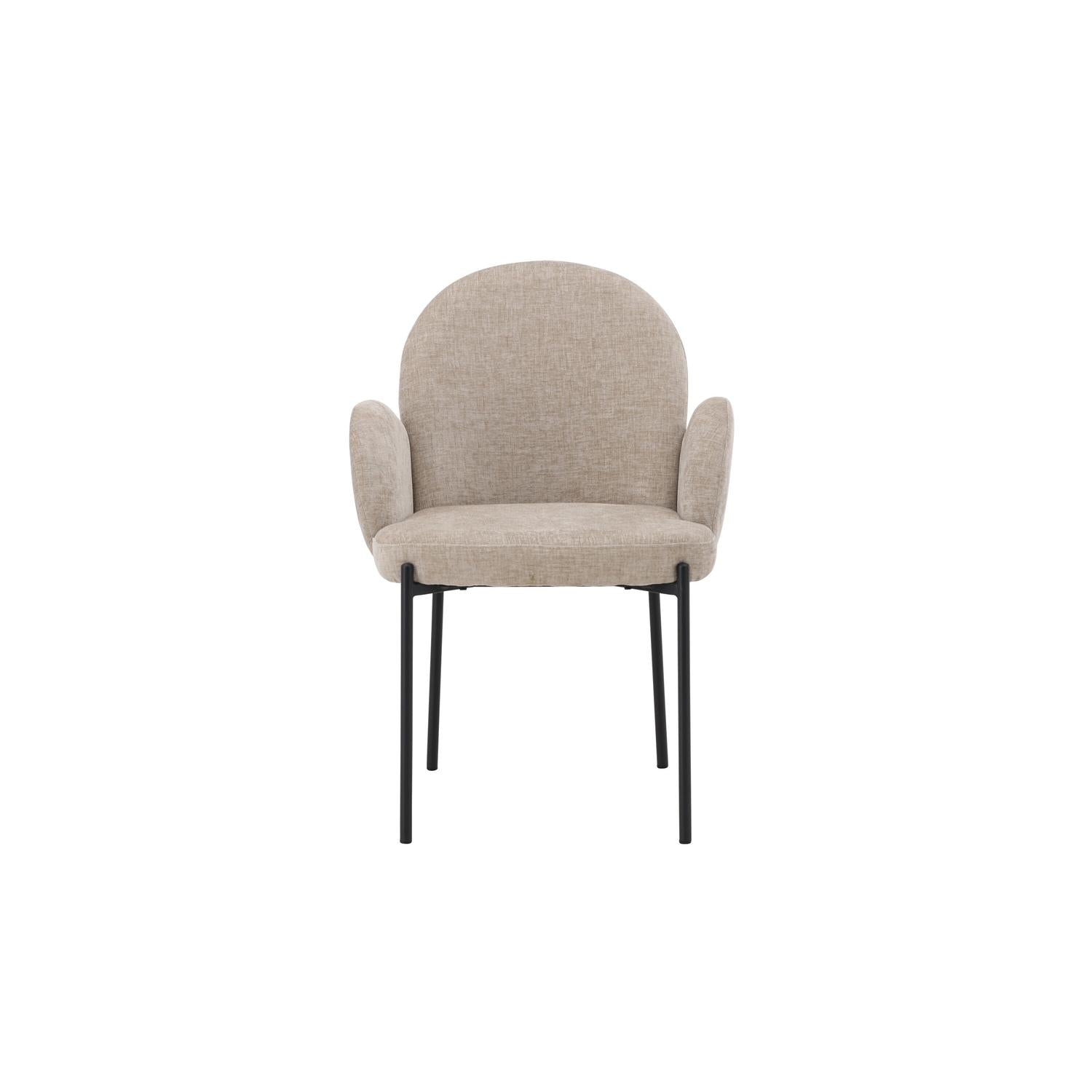 2er-Set Esszimmerstühle Blom mit Armlehnen - Beige-Esszimmerstühle-Venture Home-le canapé