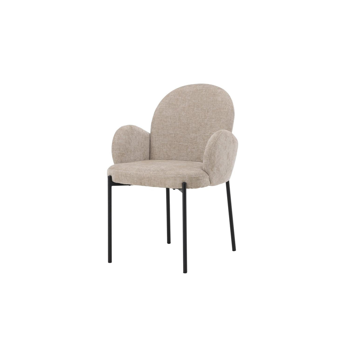 2er-Set Esszimmerstühle Blom mit Armlehnen - Beige-Esszimmerstühle-Venture Home-le canapé