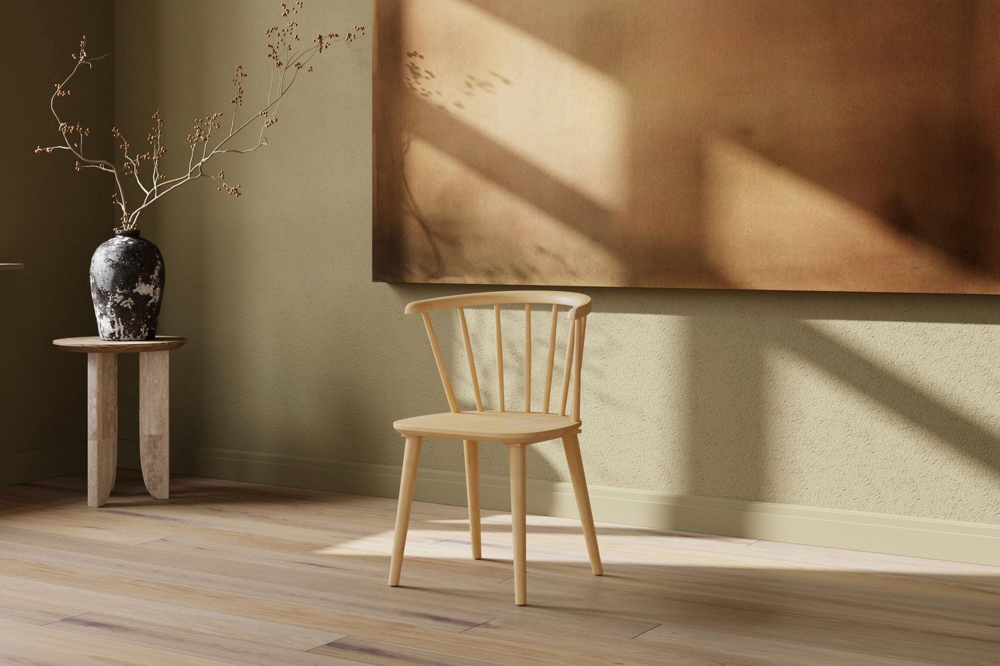 2er-Set Esszimmerstühle Bobby aus Gummibaumholz - Hellbraun-Esszimmerstuhl-Venture Home-le canapé