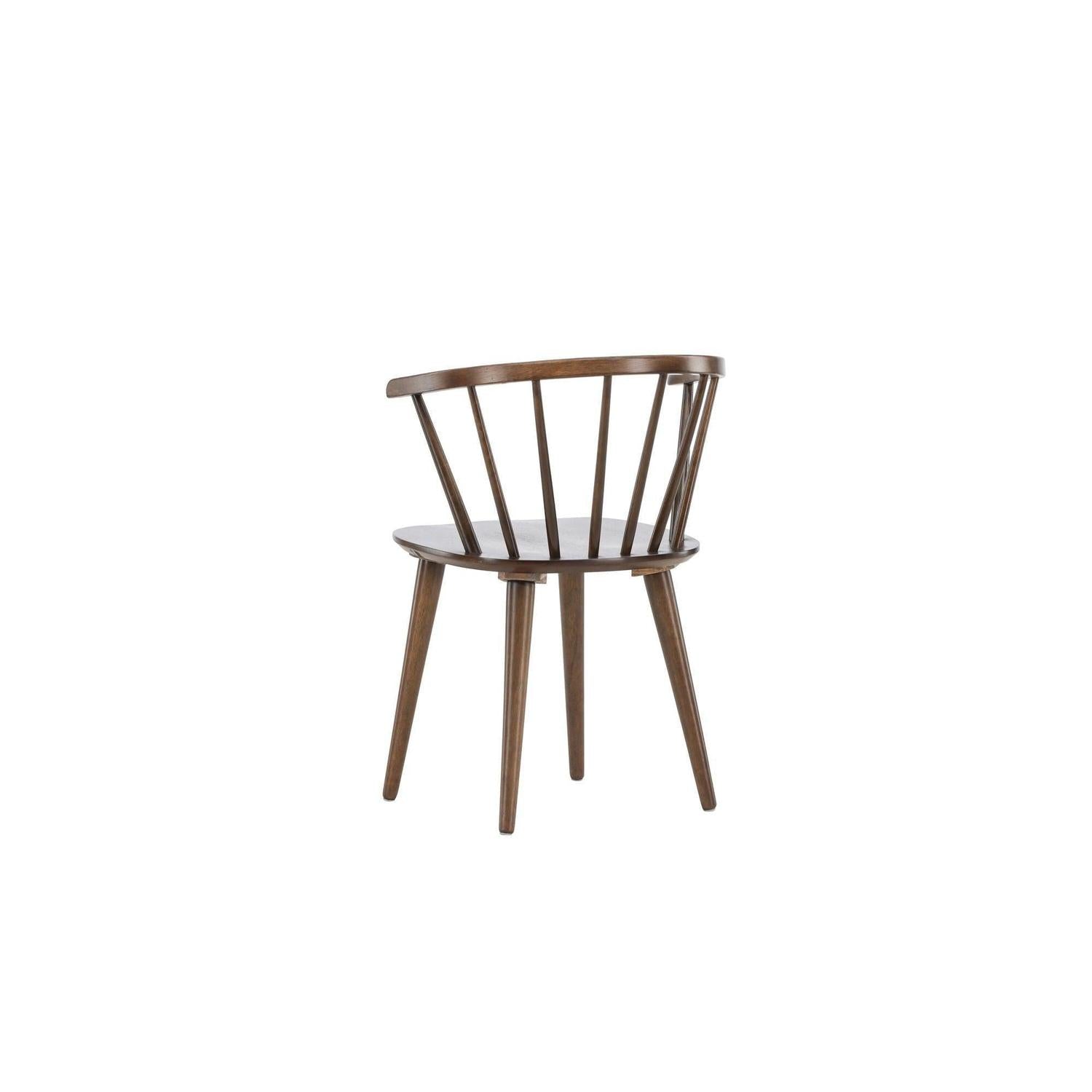 2er-Set Esszimmerstühle Bobby aus Gummibaumholz - Mokka-Holzstühle-Venture Home-le canapé