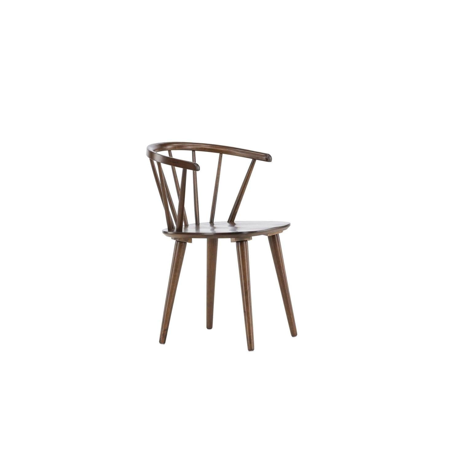 2er-Set Esszimmerstühle Bobby aus Gummibaumholz - Mokka-Holzstühle-Venture Home-le canapé