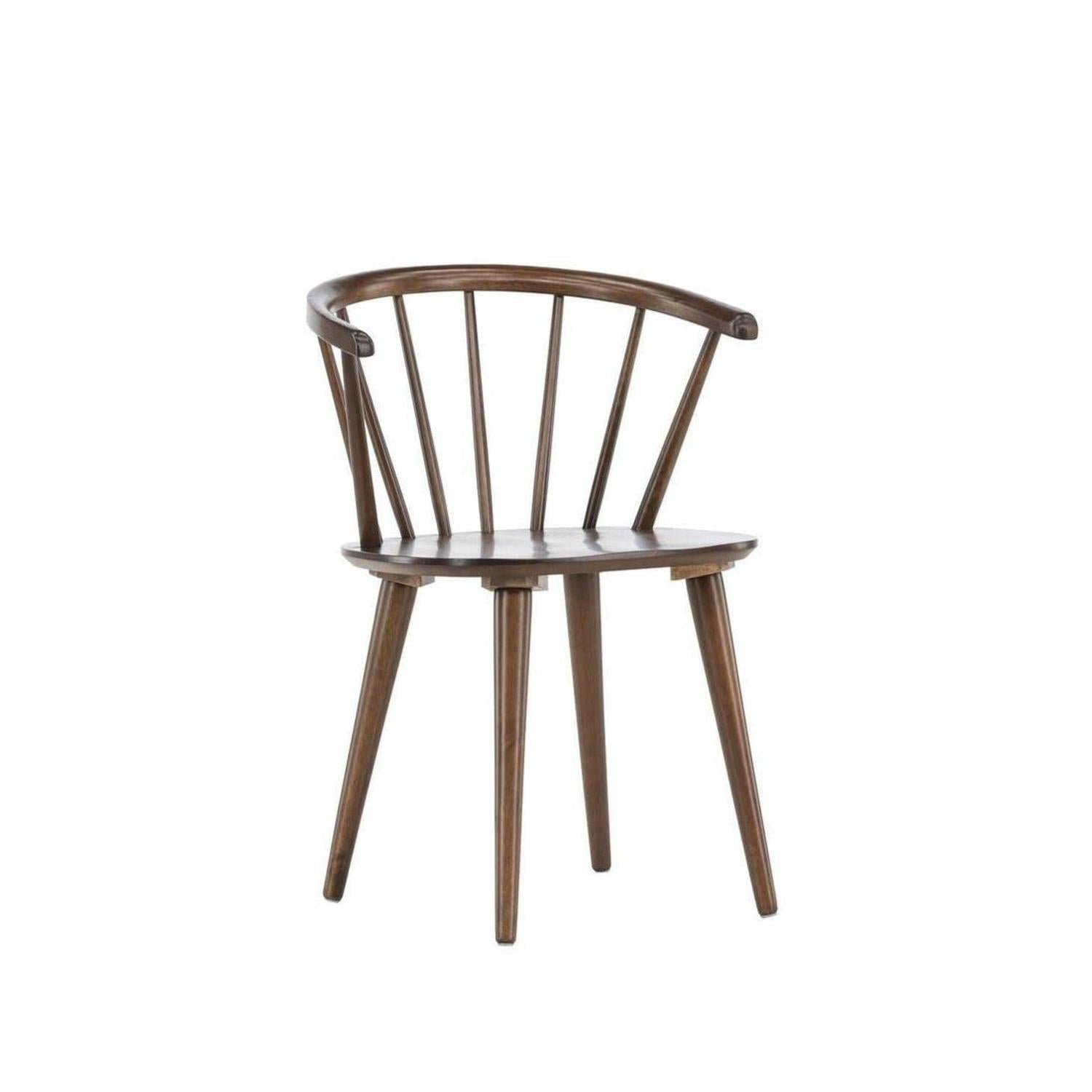 2er-Set Esszimmerstühle Bobby aus Gummibaumholz - Mokka-Holzstühle-Venture Home-le canapé