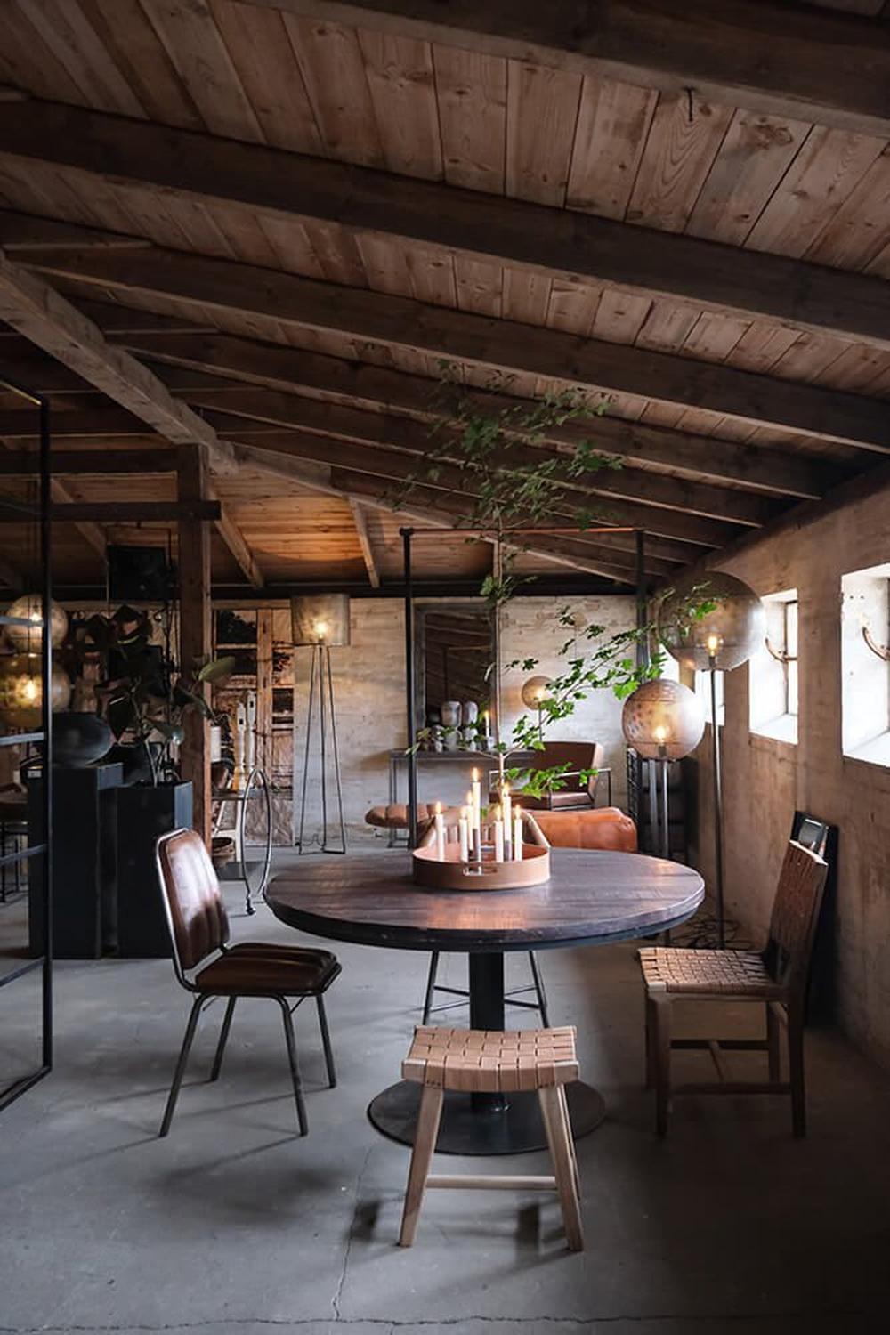 2er-Set Esszimmerstühle Brooklyn - Leder Braun-Esszimmerstuhl-Trademark Living-le canapé