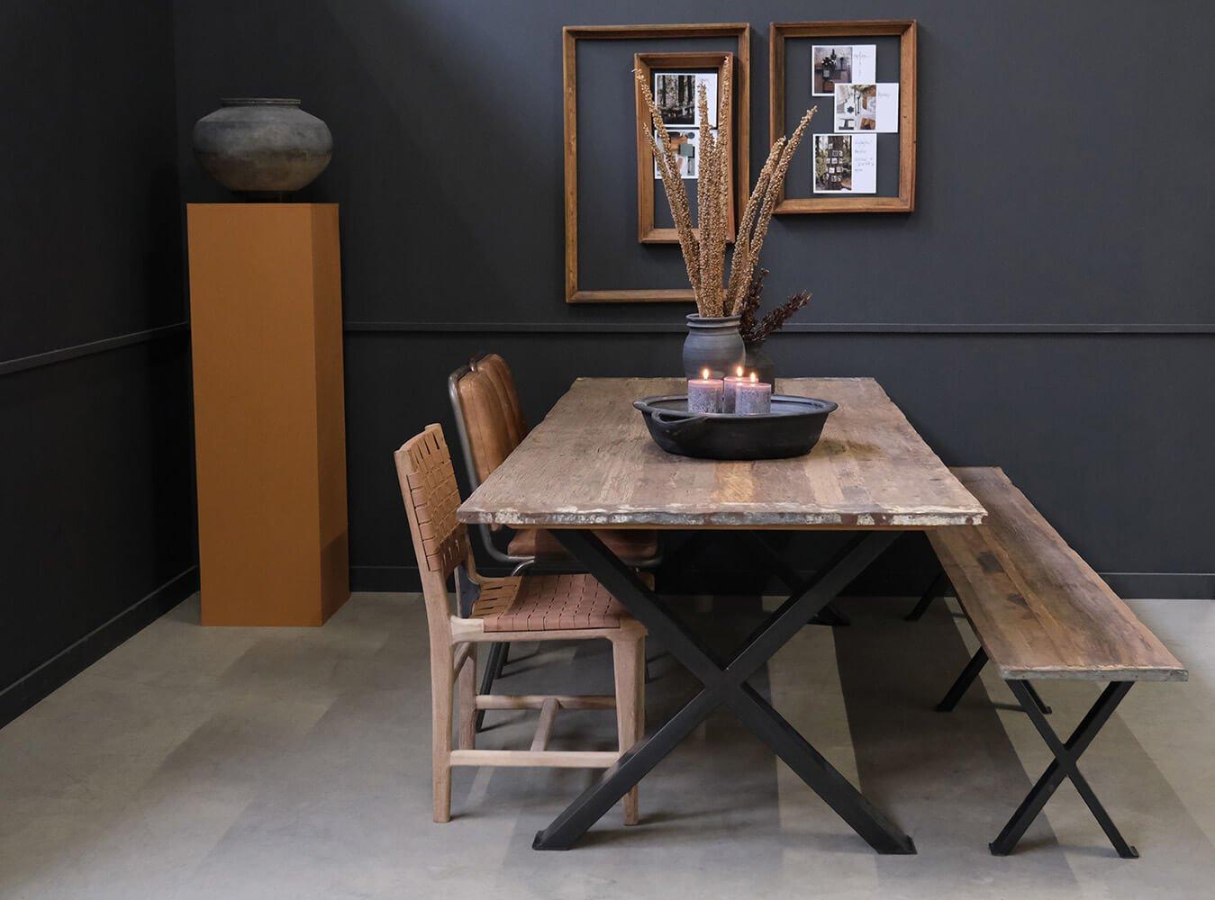 2er-Set Esszimmerstühle Brooklyn - Leder Braun-Esszimmerstühle-Trademark Living-le canapé