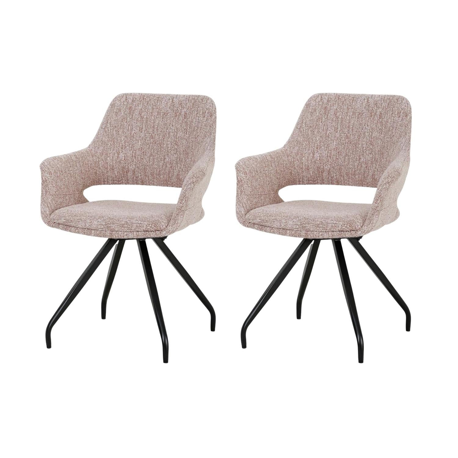 2er-Set Esszimmerstühle Capp - Multicolor-Esszimmerstühle-Livingfurn-le canapé