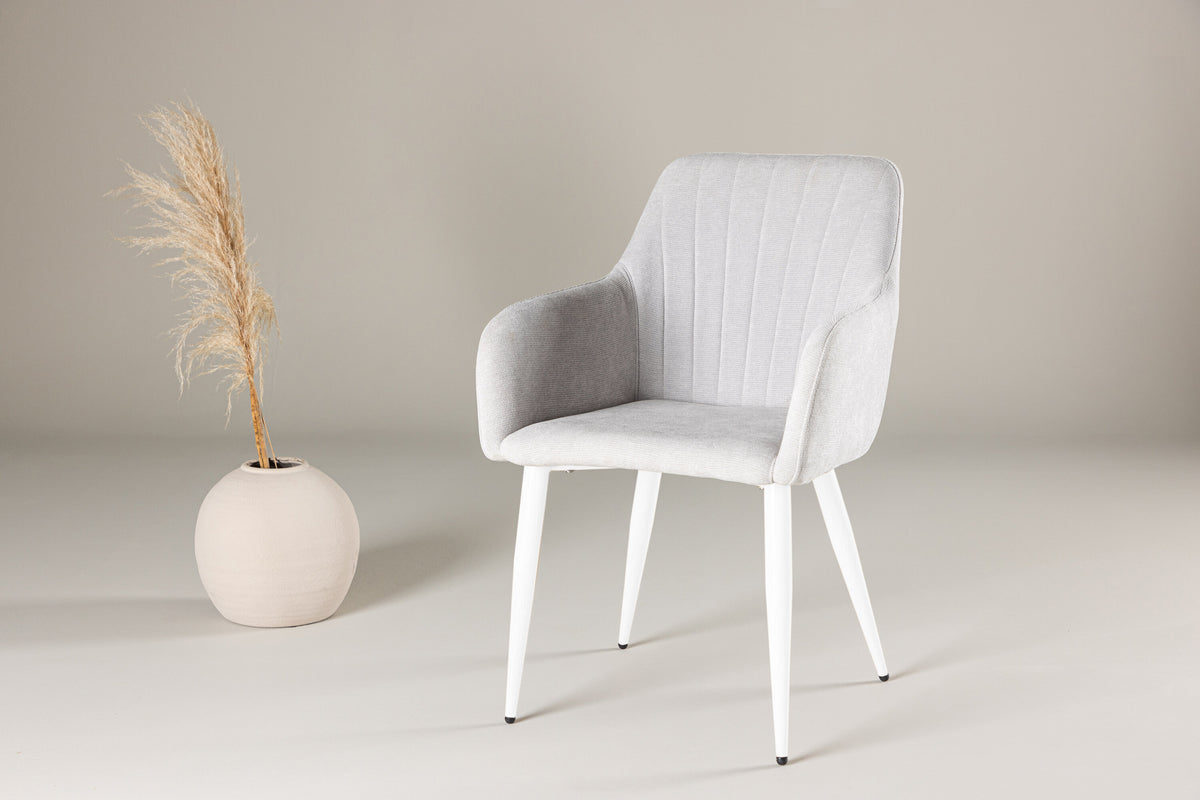 2er-Set Esszimmerstühle Comfort - Hellgrau-Esszimmerstühle-Venture Home-le canapé