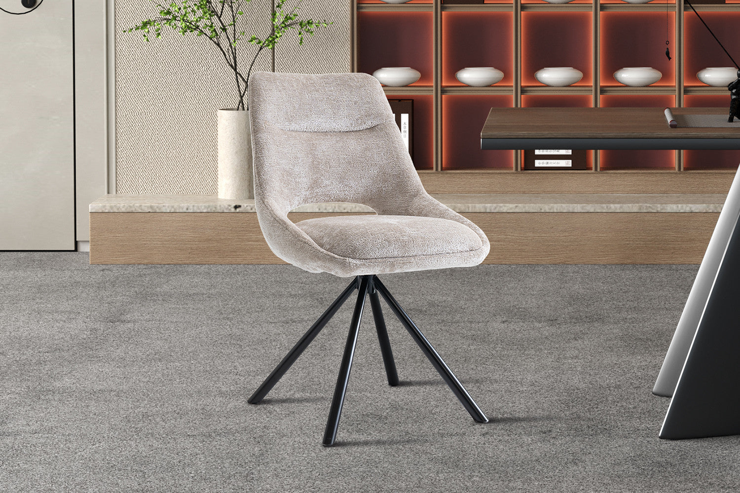 2er-Set Esszimmerstühle Dante - Beige-Esszimmerstuhl-Rousseau-le canapé