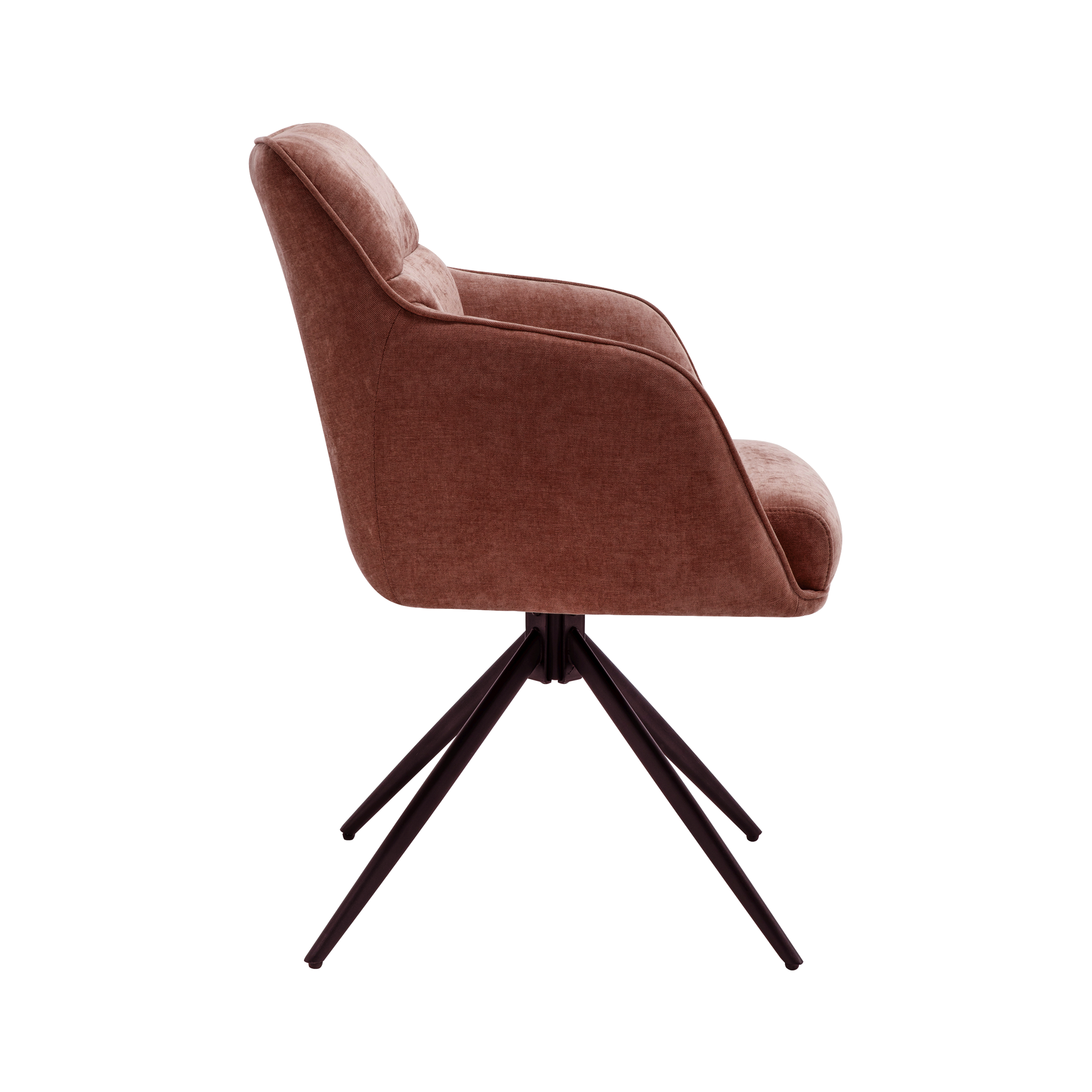 2er-Set Esszimmerstühle Dewin drehbar - Altrosa-Esszimmerstühle-Benoa-le canapé