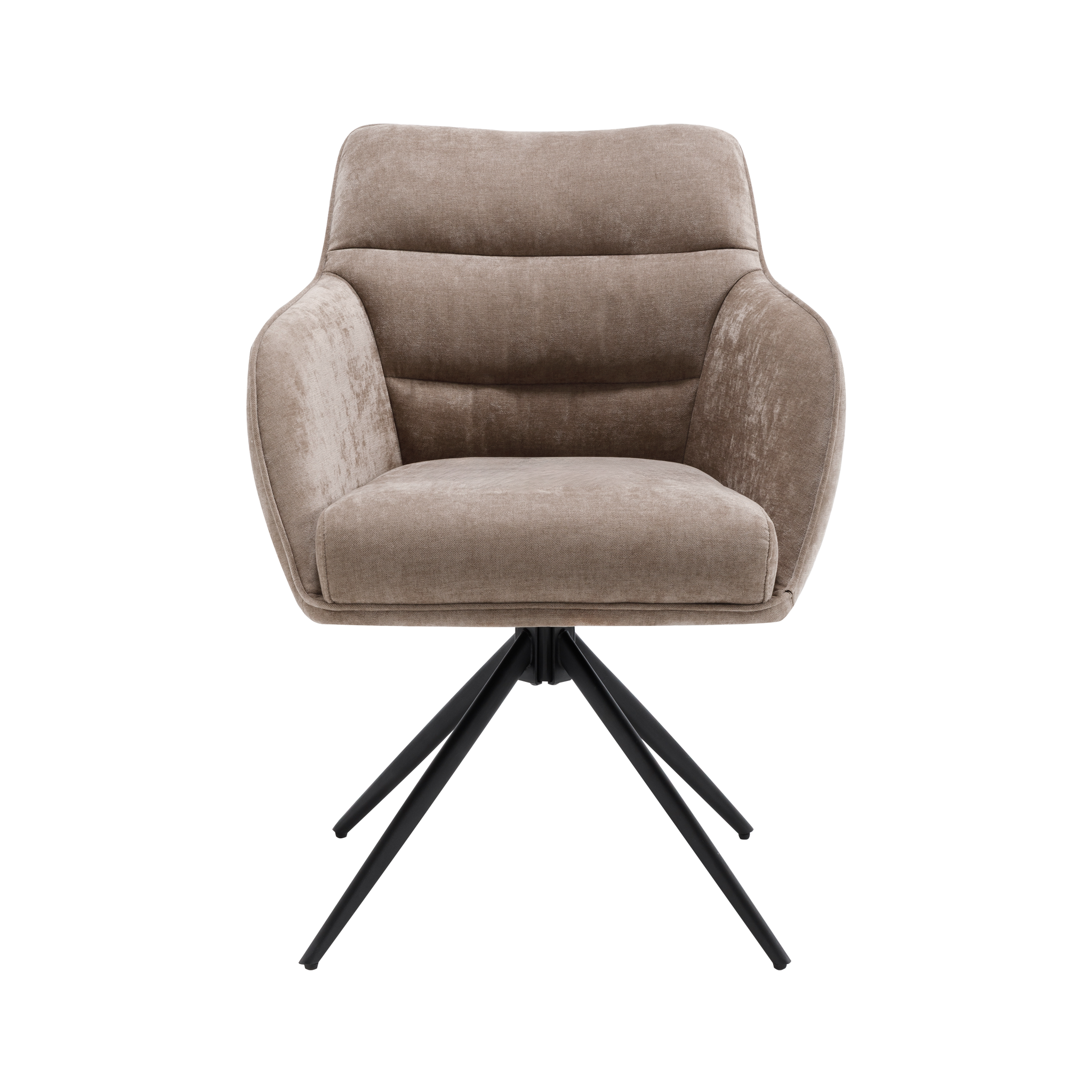 2er-Set Esszimmerstühle Dewin drehbar - Taupe-Esszimmerstühle-Benoa-le canapé