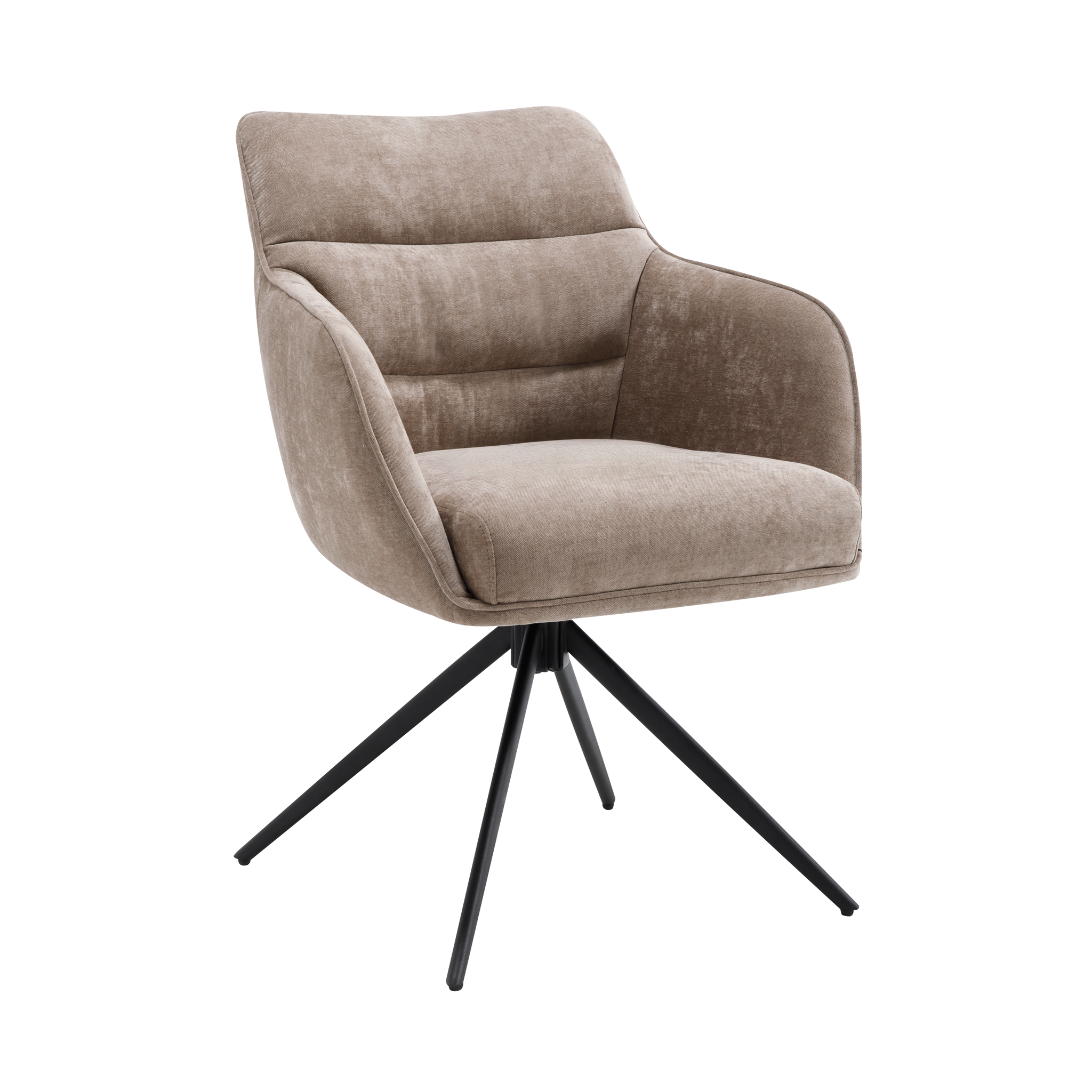 2er-Set Esszimmerstühle Dewin drehbar - Taupe-Esszimmerstühle-Benoa-le canapé