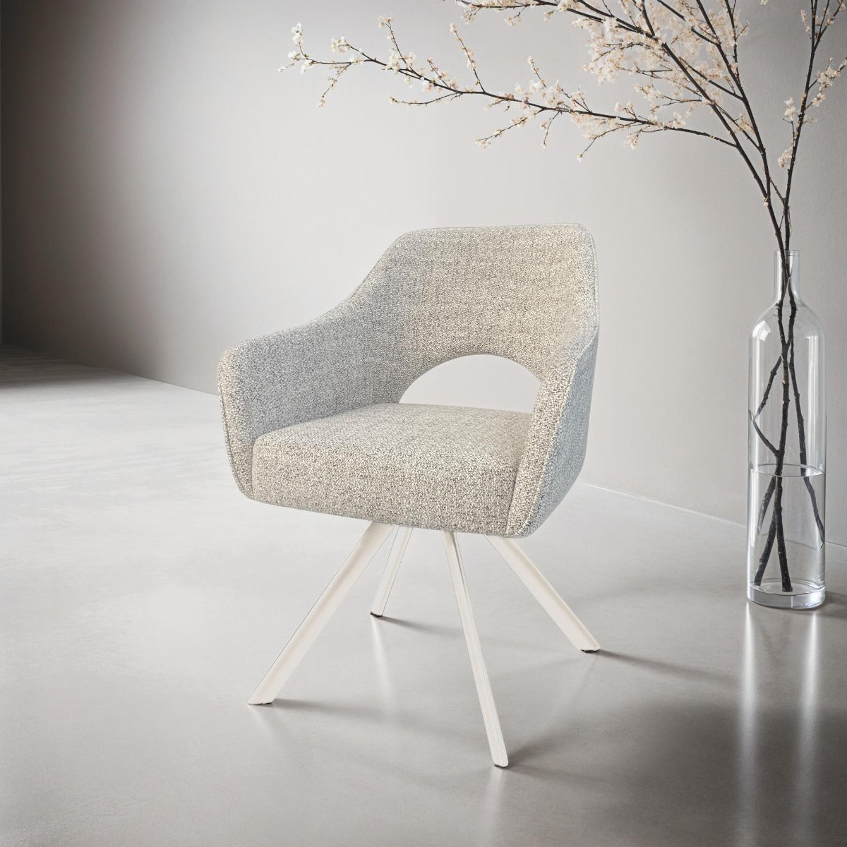 2er-Set Esszimmerstühle Helen - Sandbraun-Esszimmerstühle-Livingfurn-le canapé