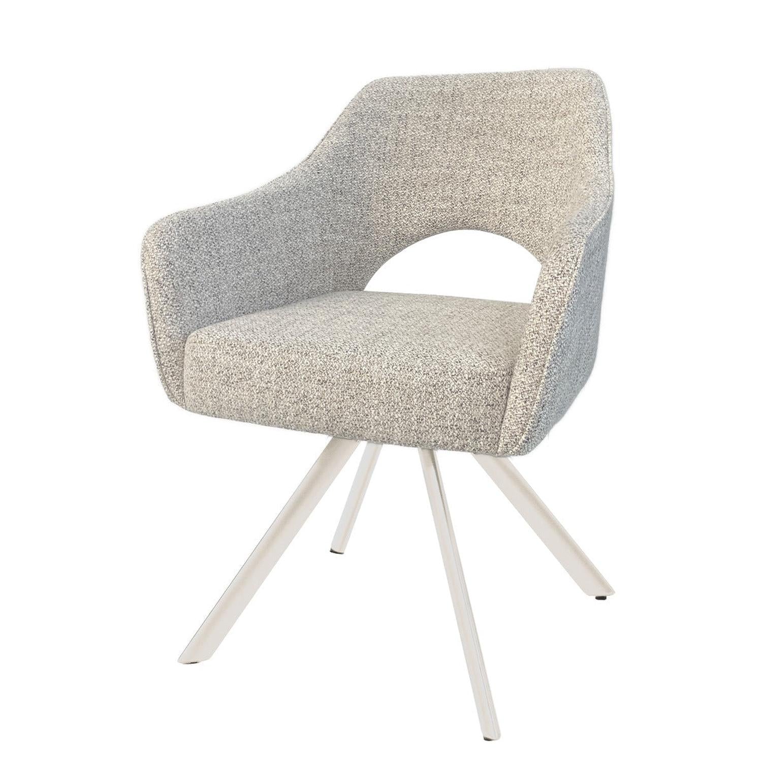 2er-Set Esszimmerstühle Helen - Sandbraun-Esszimmerstühle-Livingfurn-le canapé