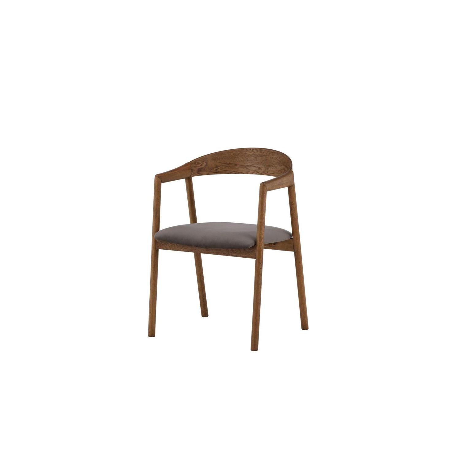 2er-Set Esszimmerstühle Langön - Braun/Grau-Holzstühle-Vind-le canapé