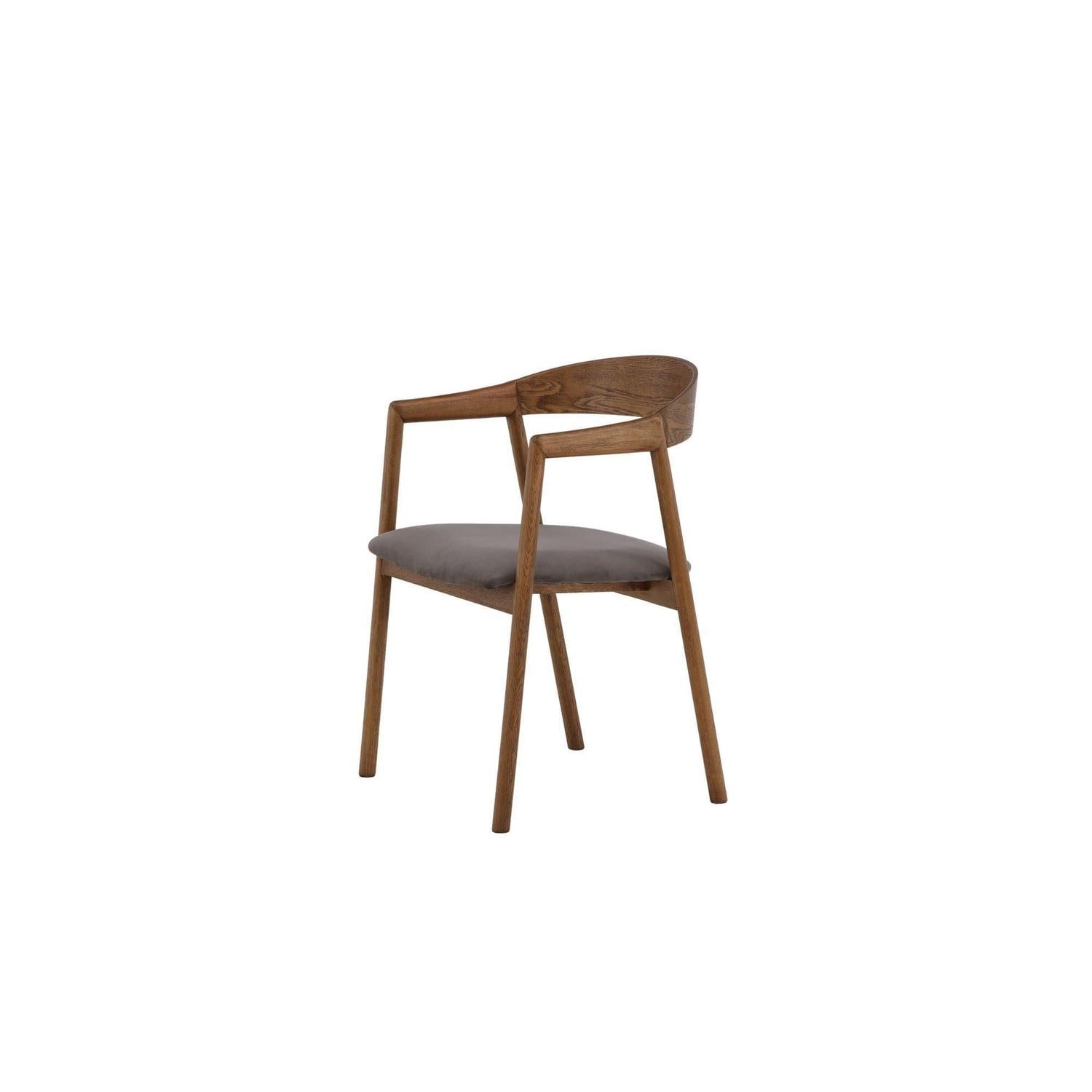 2er-Set Esszimmerstühle Langön - Braun/Grau-Holzstühle-Vind-le canapé