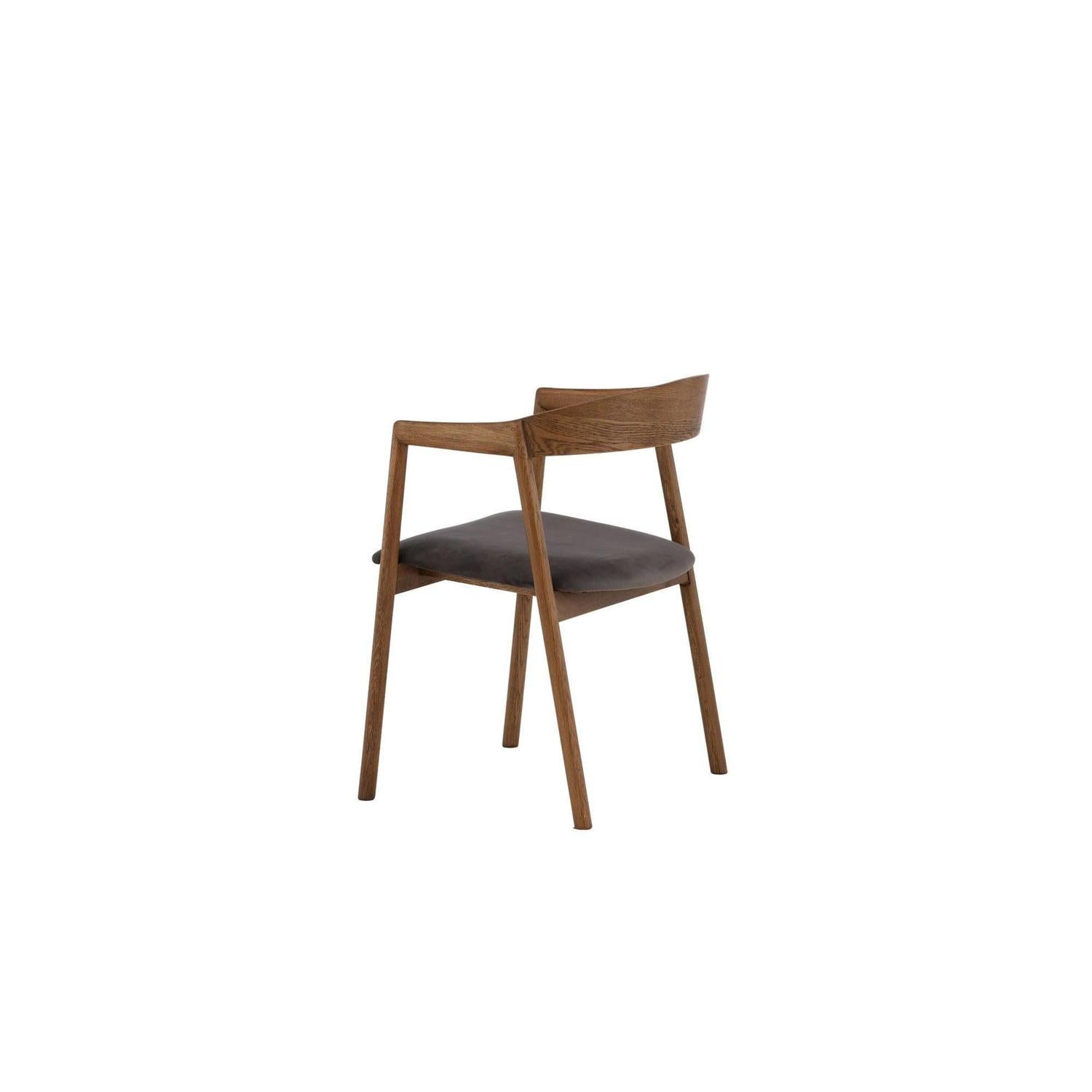 2er-Set Esszimmerstühle Langön - Braun/Grau-Holzstühle-Vind-le canapé