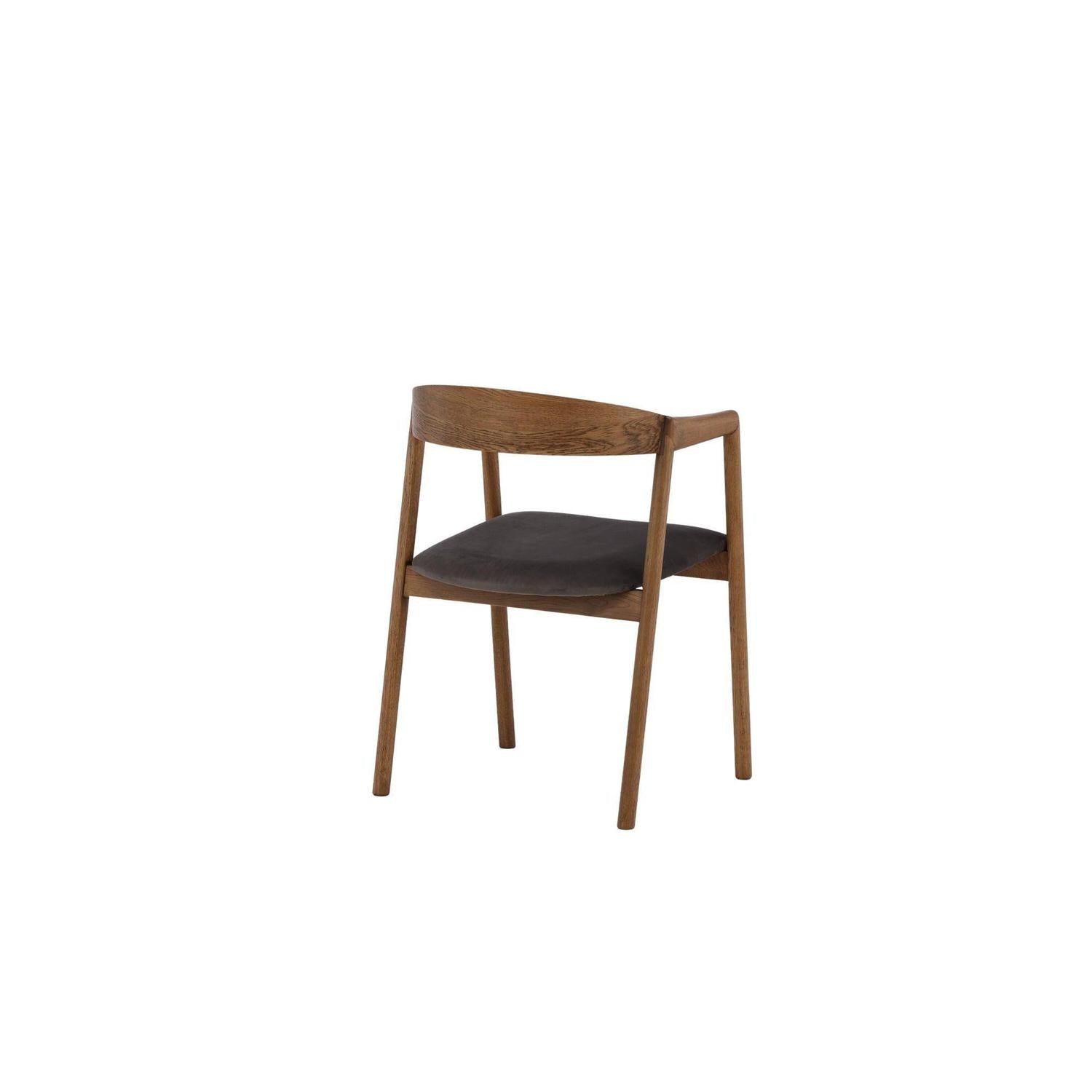 2er-Set Esszimmerstühle Langön - Braun/Grau-Holzstühle-Vind-le canapé