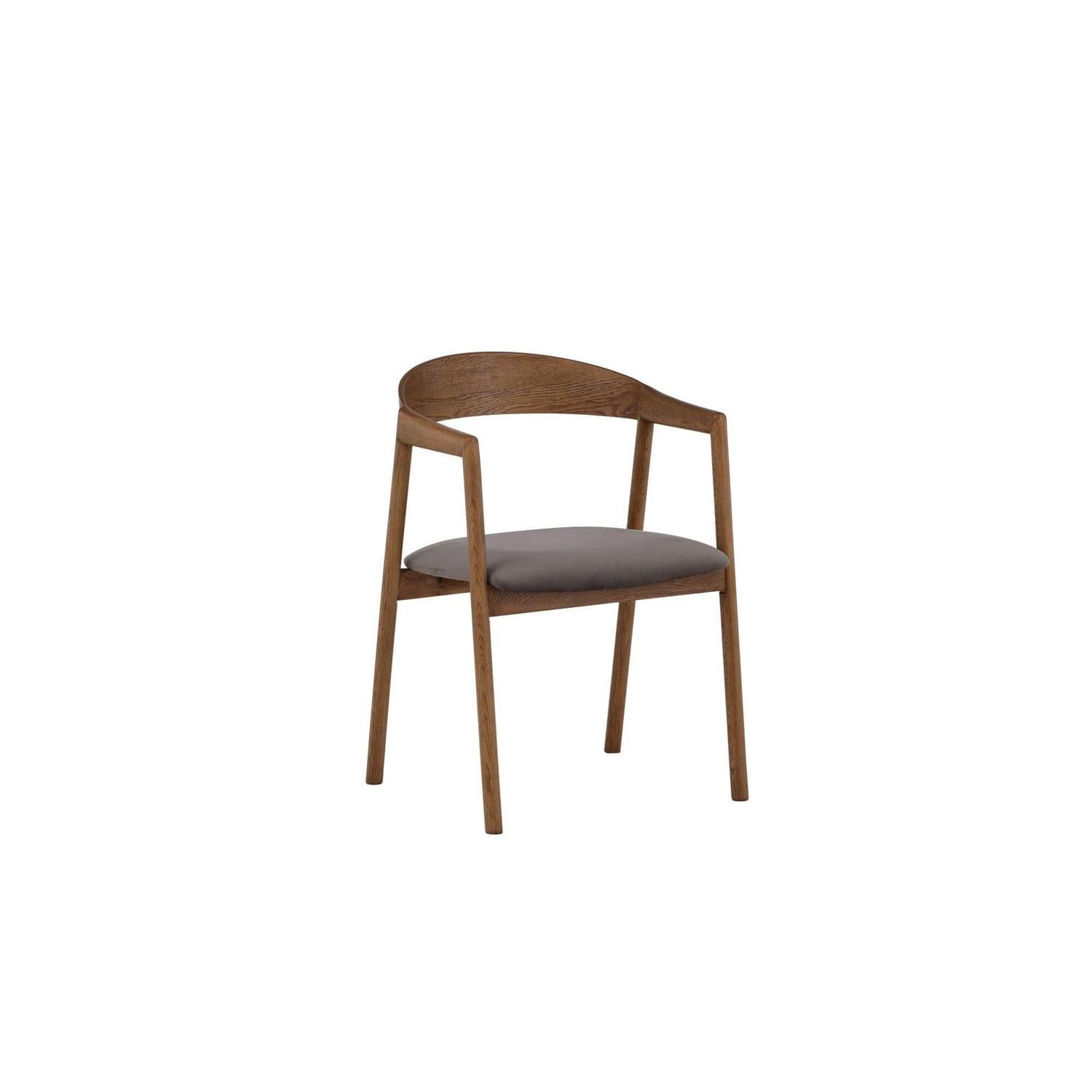 2er-Set Esszimmerstühle Langön - Braun/Grau-Holzstühle-Vind-le canapé