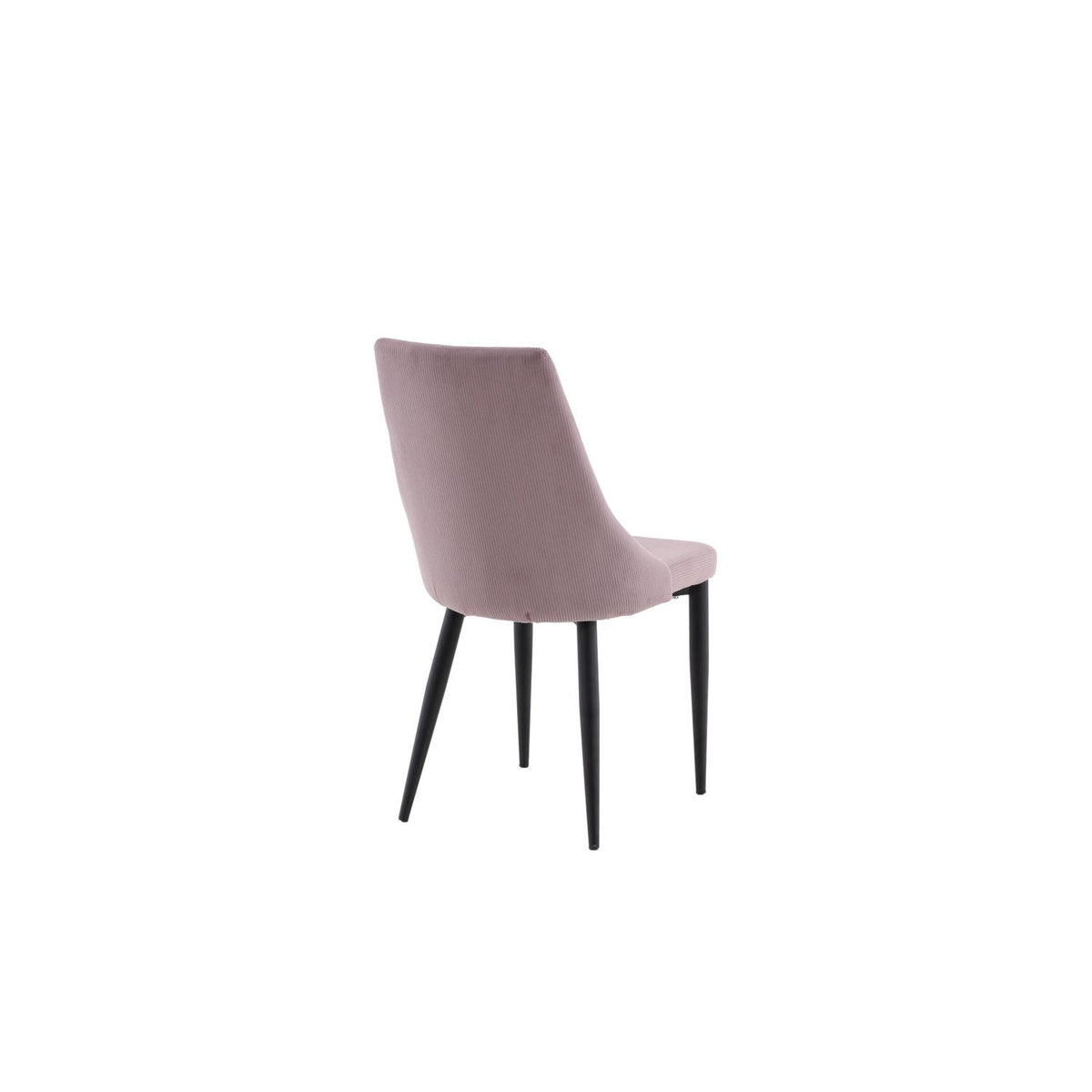 2er-Set Esszimmerstühle Leone aus Cord - Rosa-Esszimmerstühle-Venture Home-le canapé