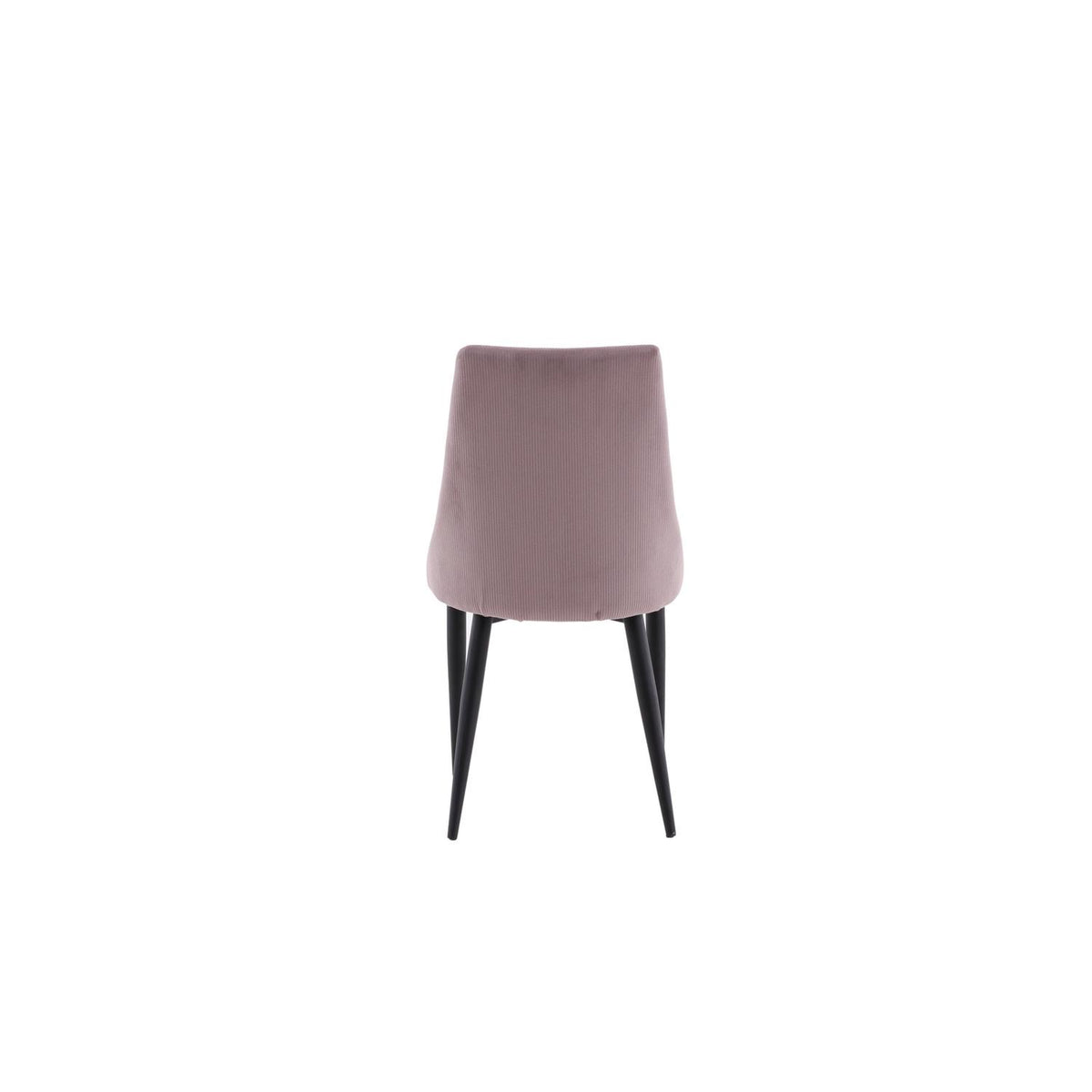 2er-Set Esszimmerstühle Leone aus Cord - Rosa-Esszimmerstühle-Venture Home-le canapé